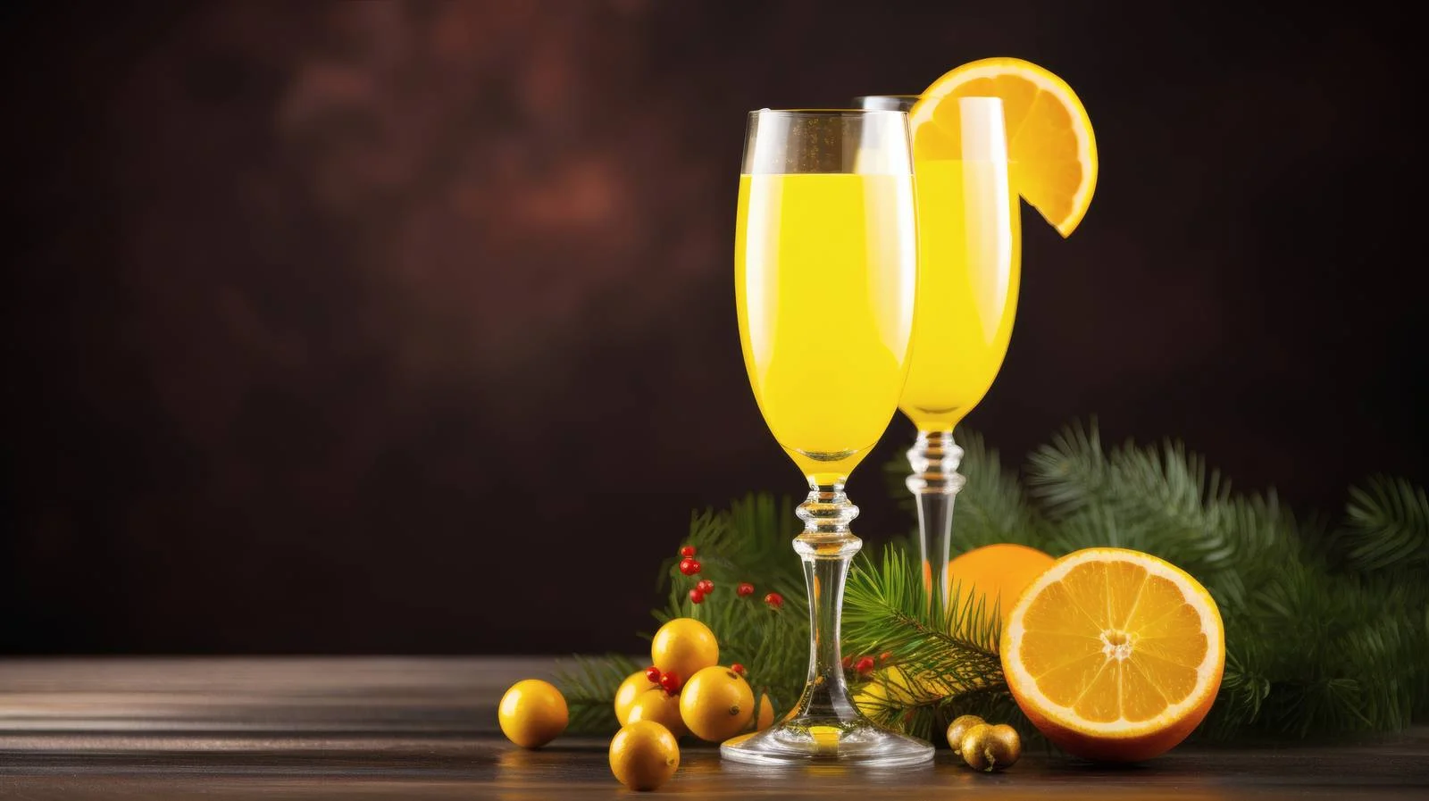 Festive Mimosa Cocktail on White Background — free download from Dotvec