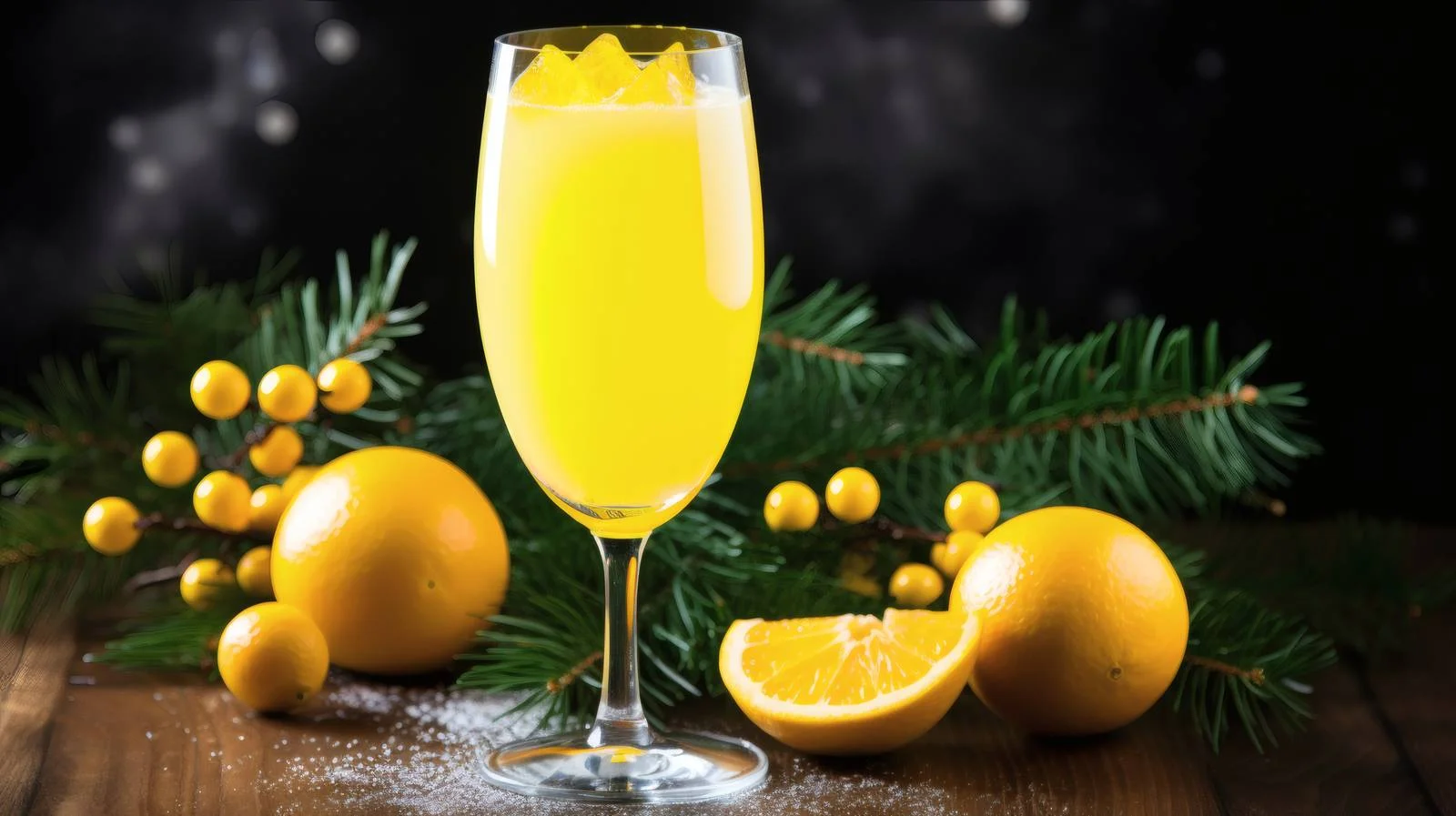Festive Mimosa Cocktail on White Background — free download from Dotvec