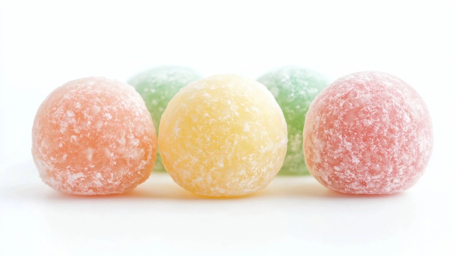 Exquisite Mini Mochi Dessert on White — free download from Dotvec