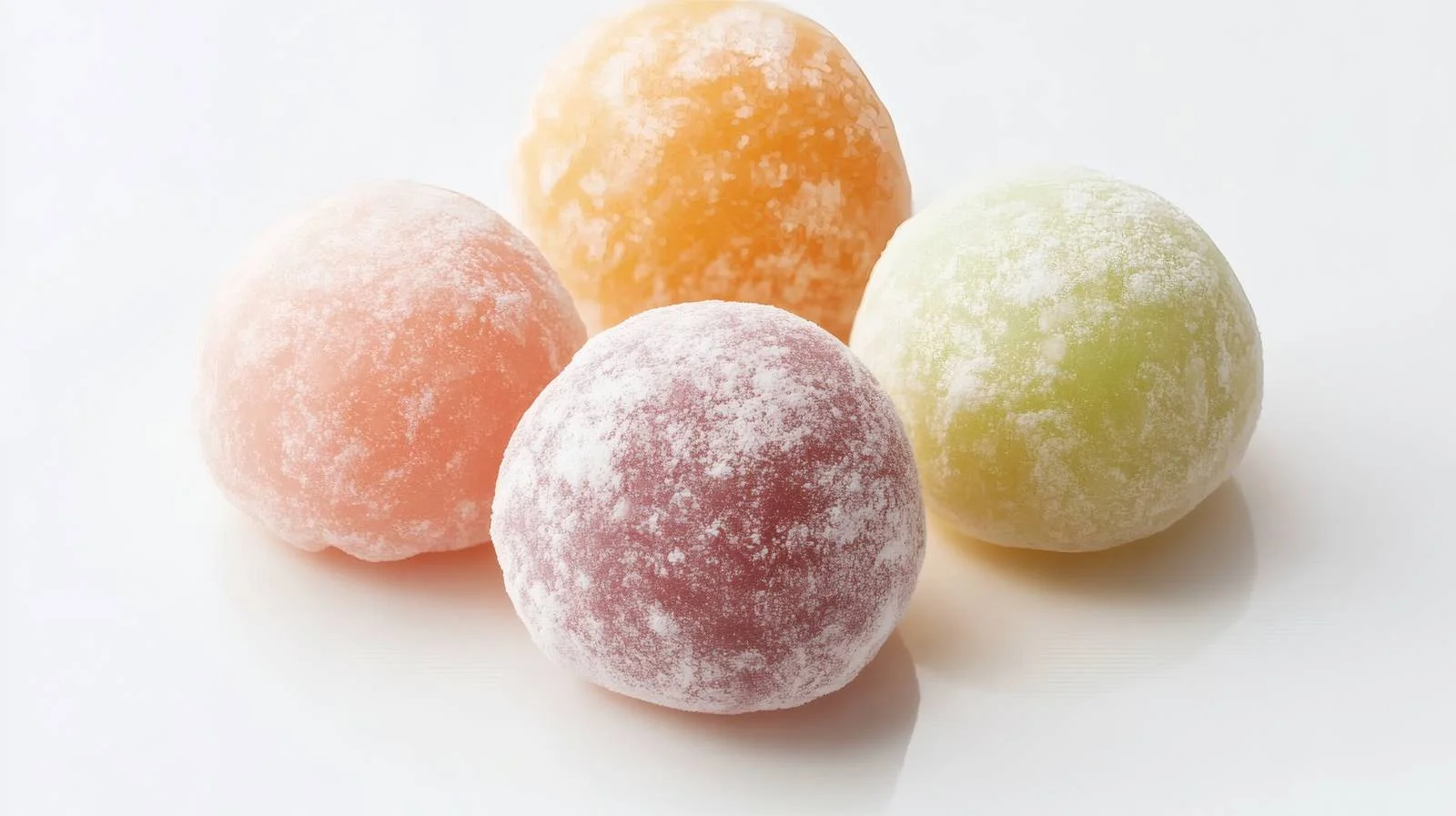 Exquisite Mini Mochi Dessert on White — free download from Dotvec