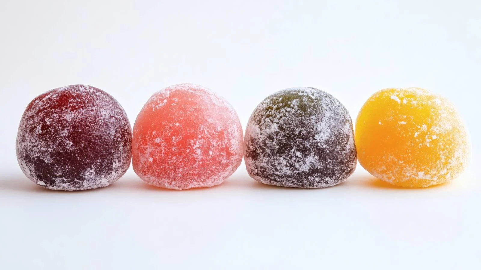 Exquisite Mini Mochi Dessert on White — free download from Dotvec