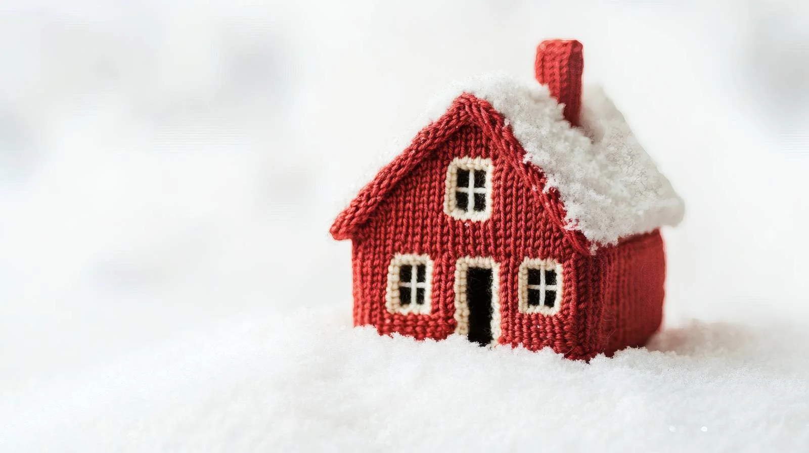 Cozy Knitted Home in Snowy Setting — free download from Dotvec