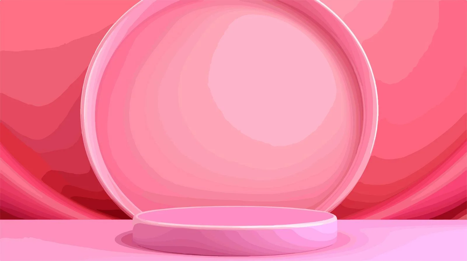 Pink Floating Circular Shape Background — free download from Dotvec