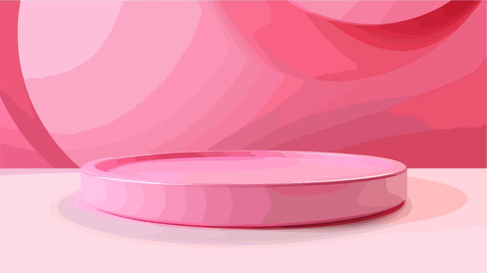 Pink Circular 3D Minimalistic Background — free download from Dotvec