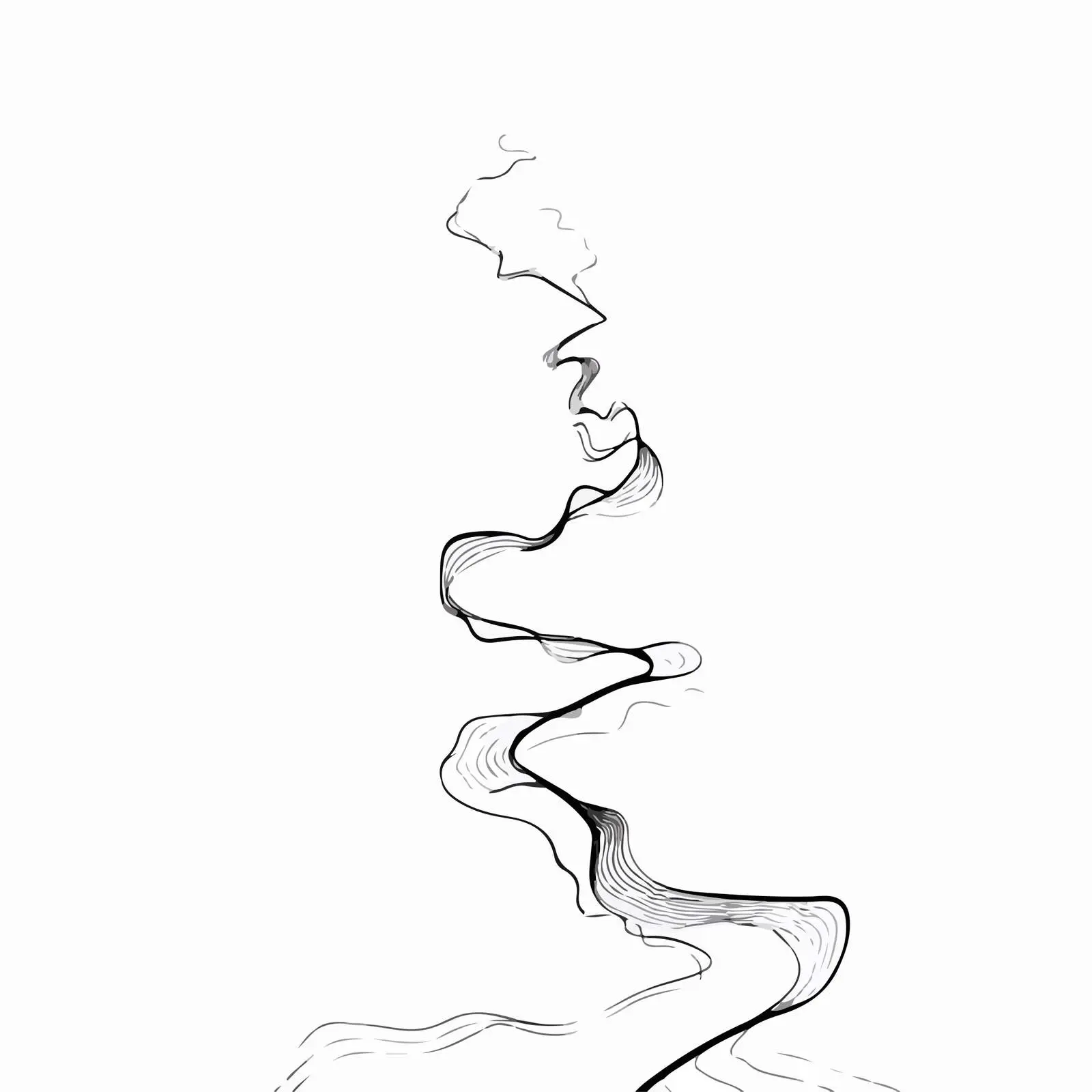 Abstract Zigzag Flow Art — free download from Dotvec