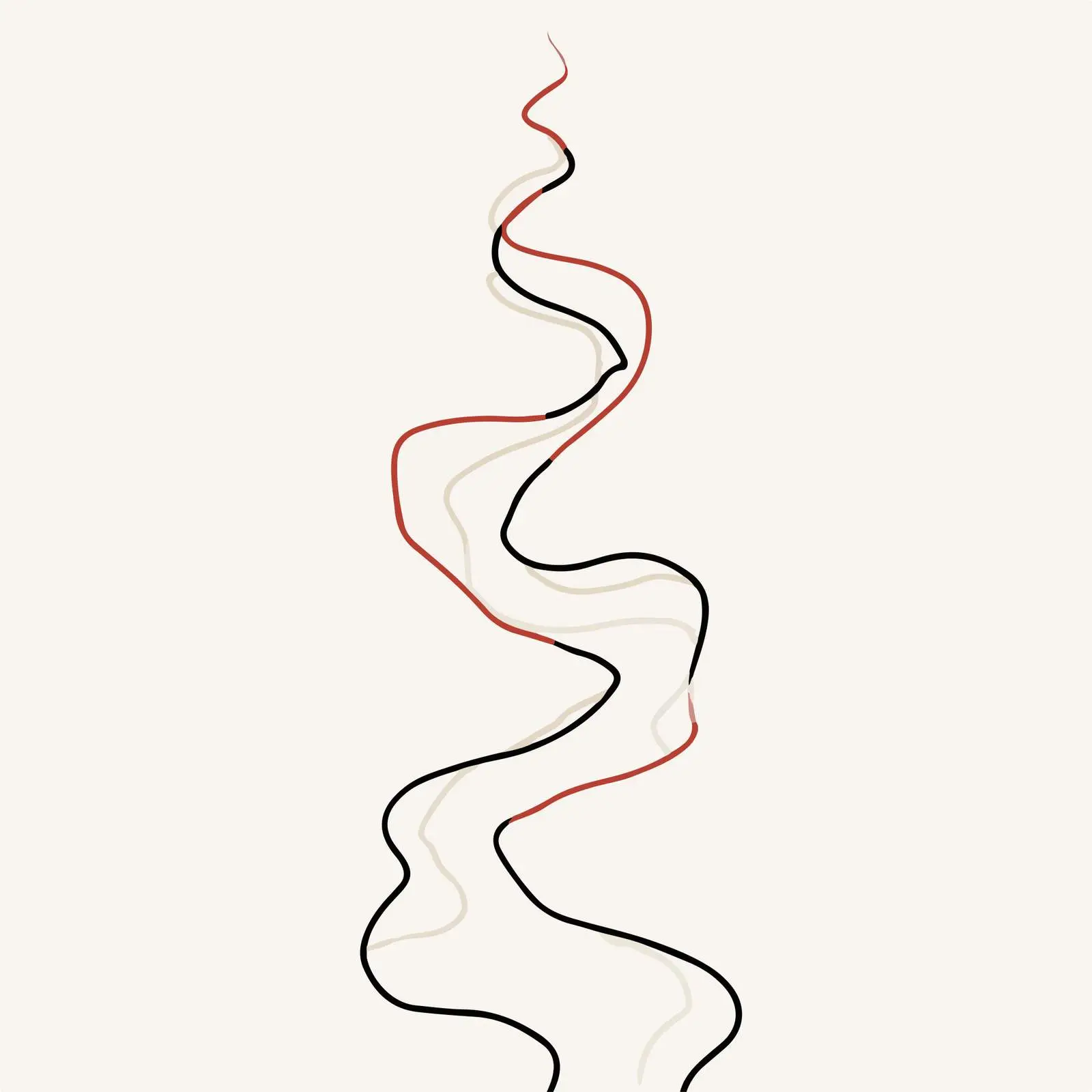 Abstract Zigzag Flow Artistic Image — free download from Dotvec