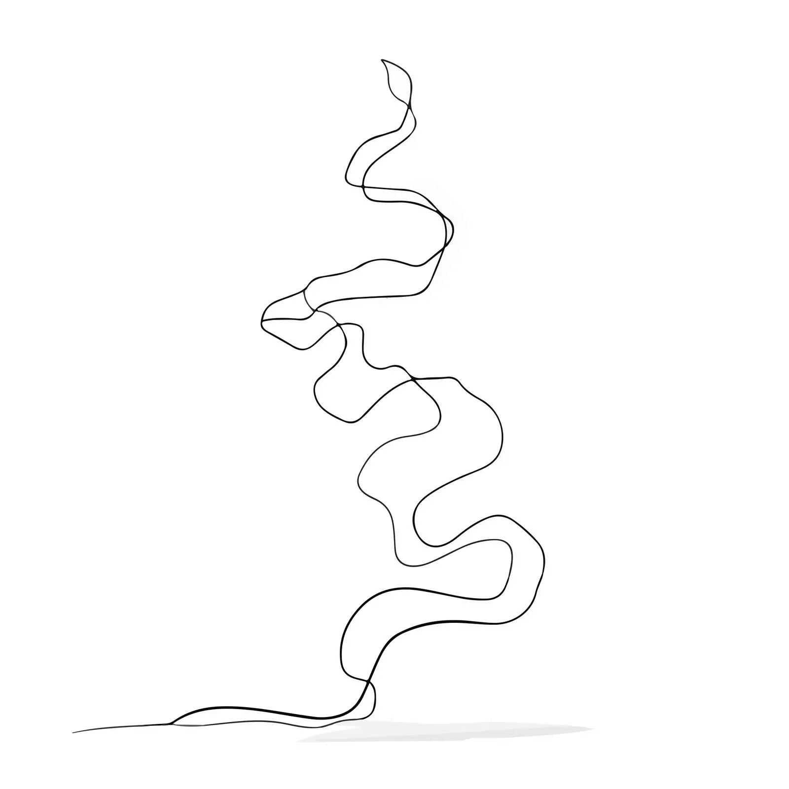 Abstract Zigzag Flow Line Art — free download from Dotvec