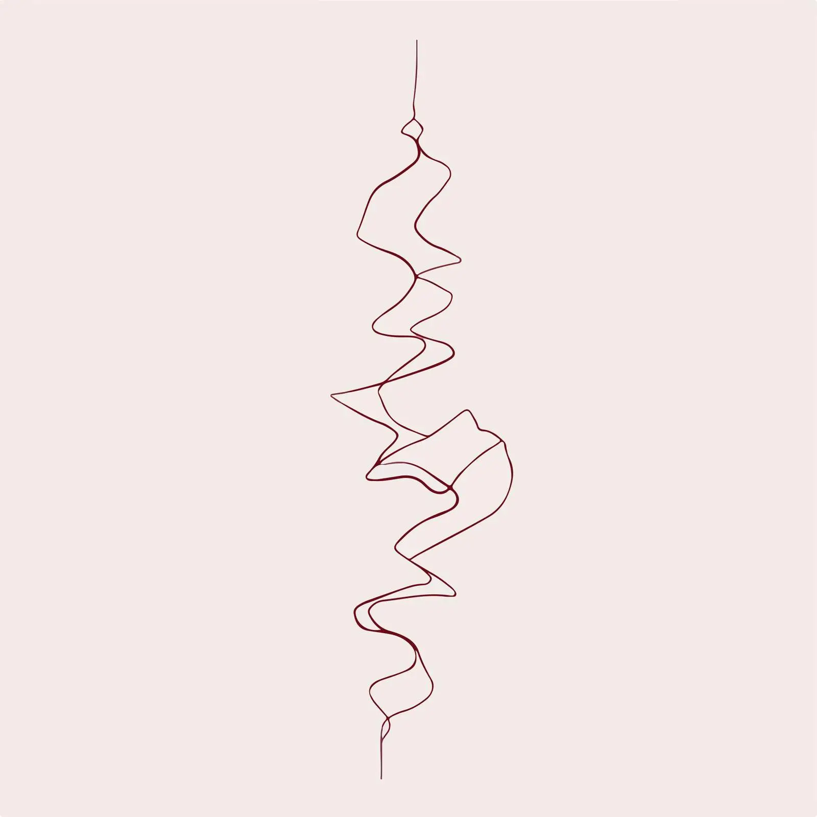 Abstract Zigzag Flow Line Art — free download from Dotvec