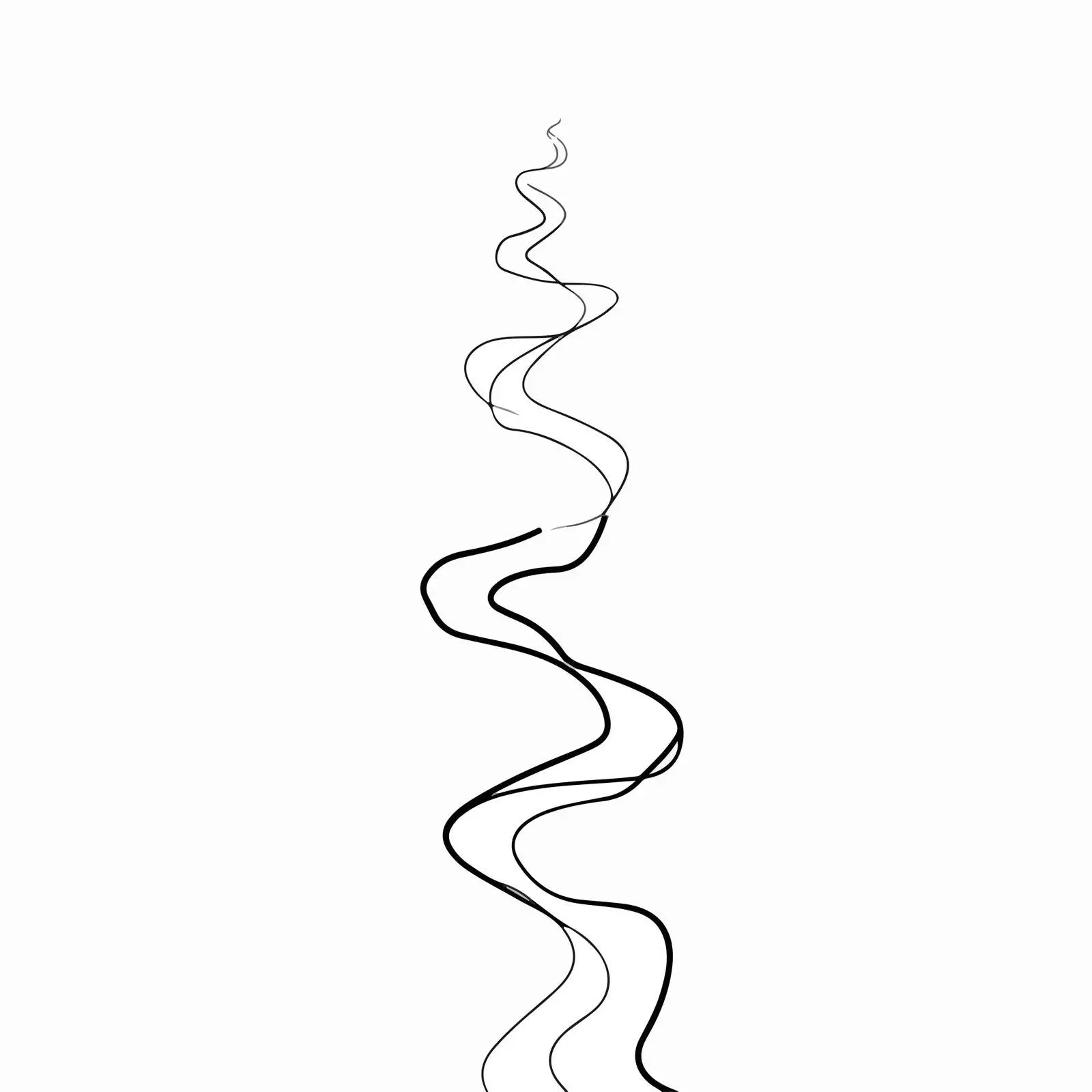 Abstract Zigzag Line Art Flow Illustration – free zigzag image from Dotvec