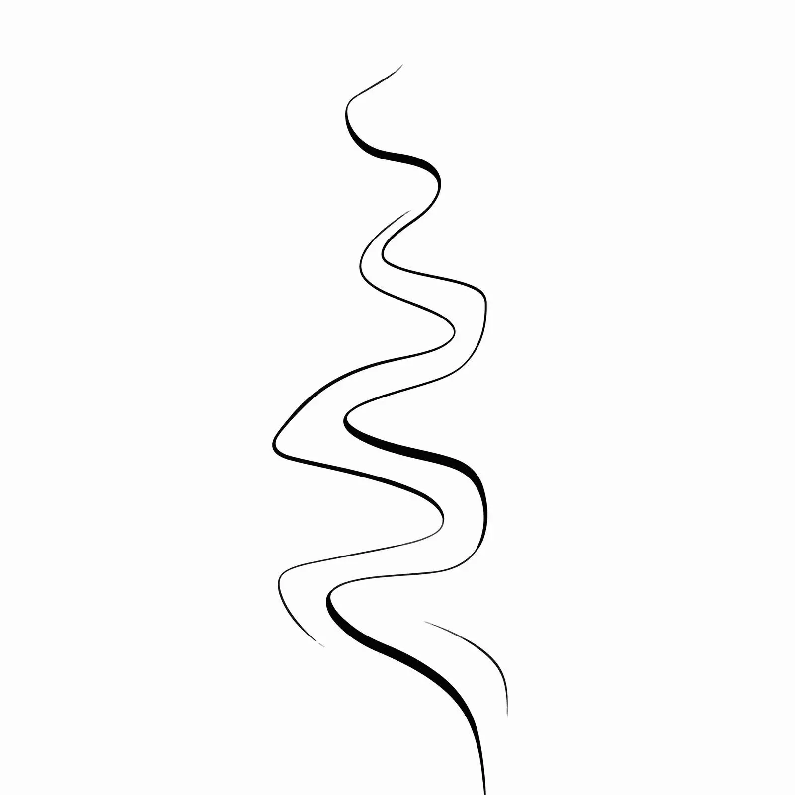 Abstract Zigzag Flow Line Art — free download from Dotvec