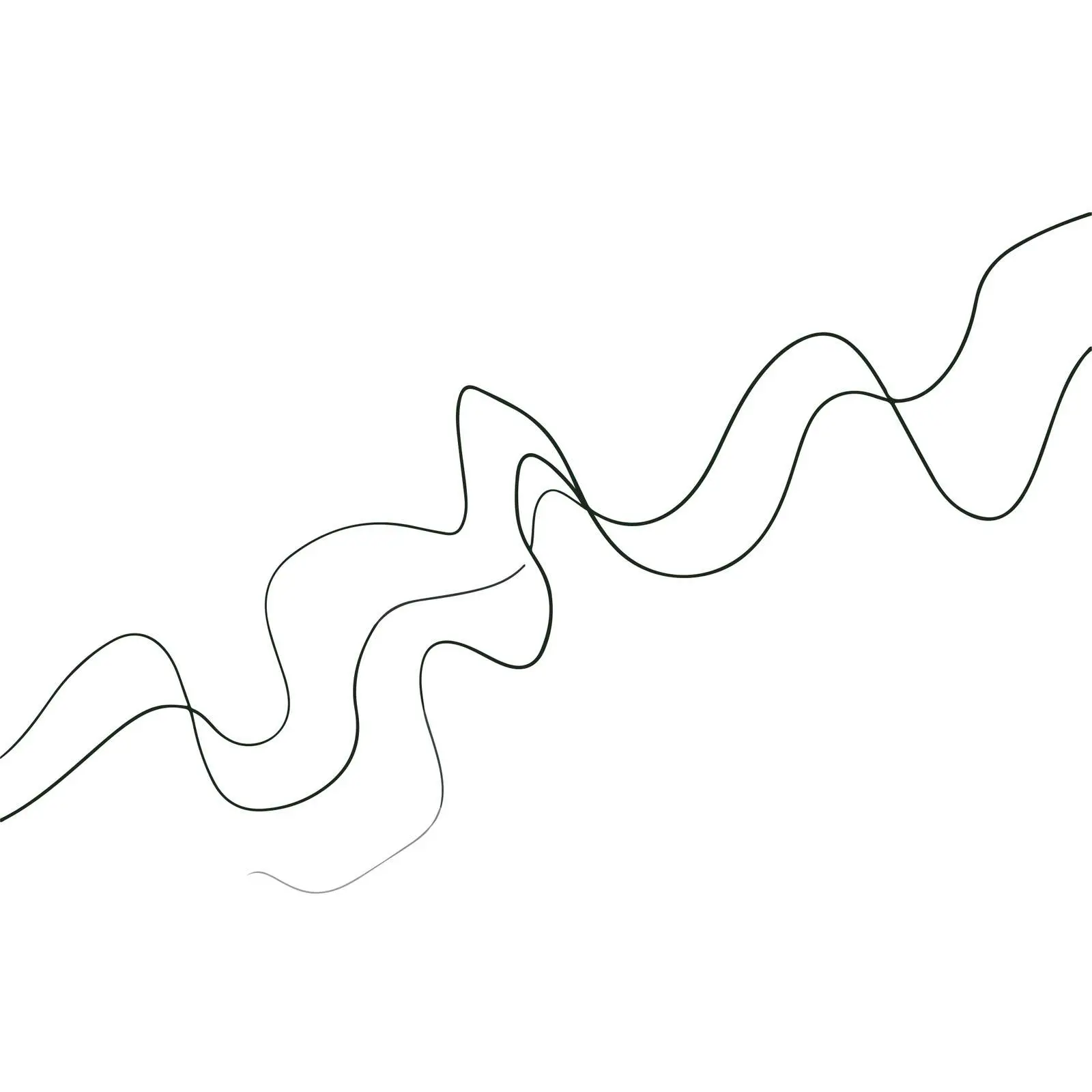 Abstract Zigzag Flow Line Art — free download from Dotvec
