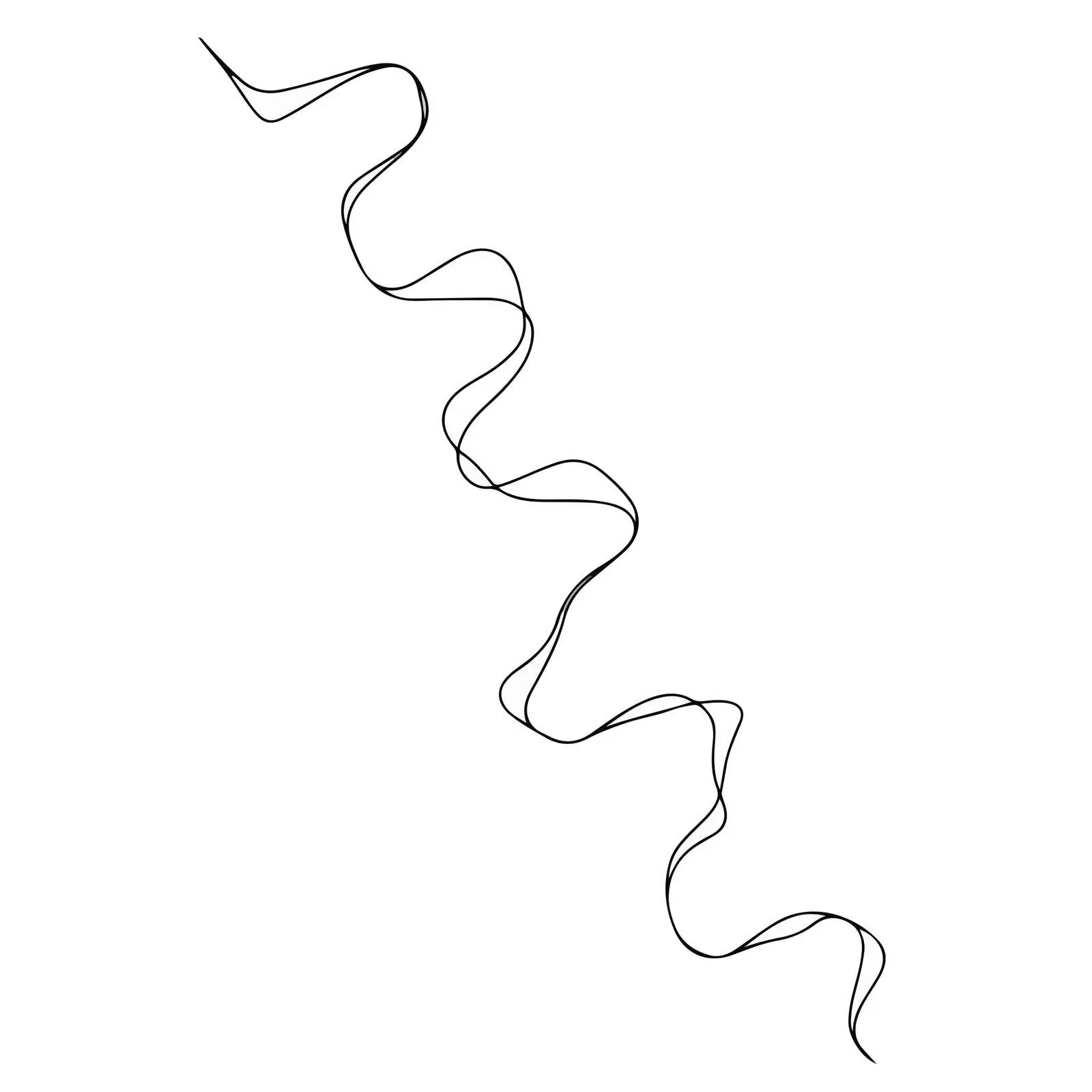 Abstract Zigzag Flow Line Art – free zigzag image from Dotvec