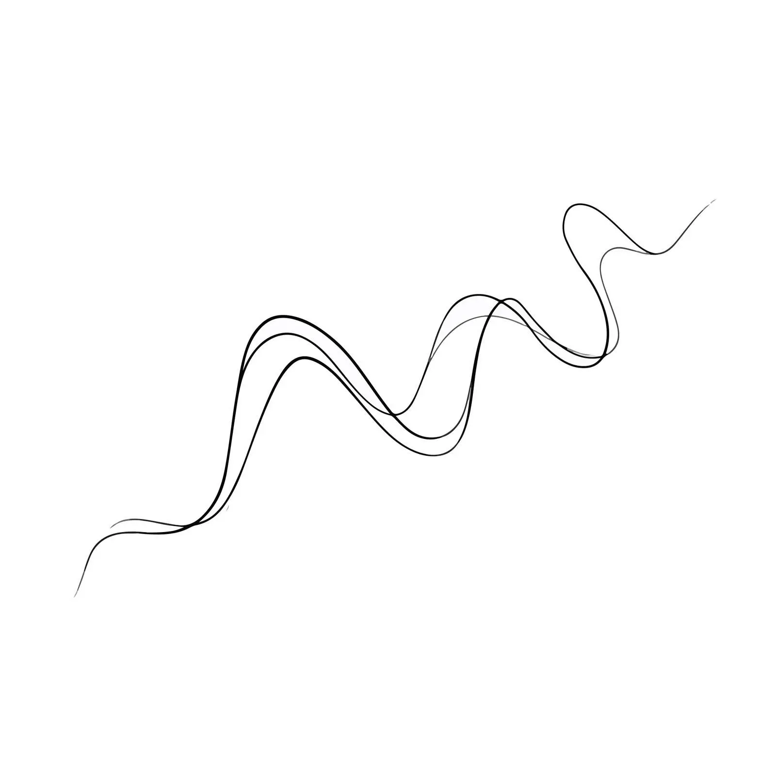 Abstract Zigzag Flow Line Art — free download from Dotvec
