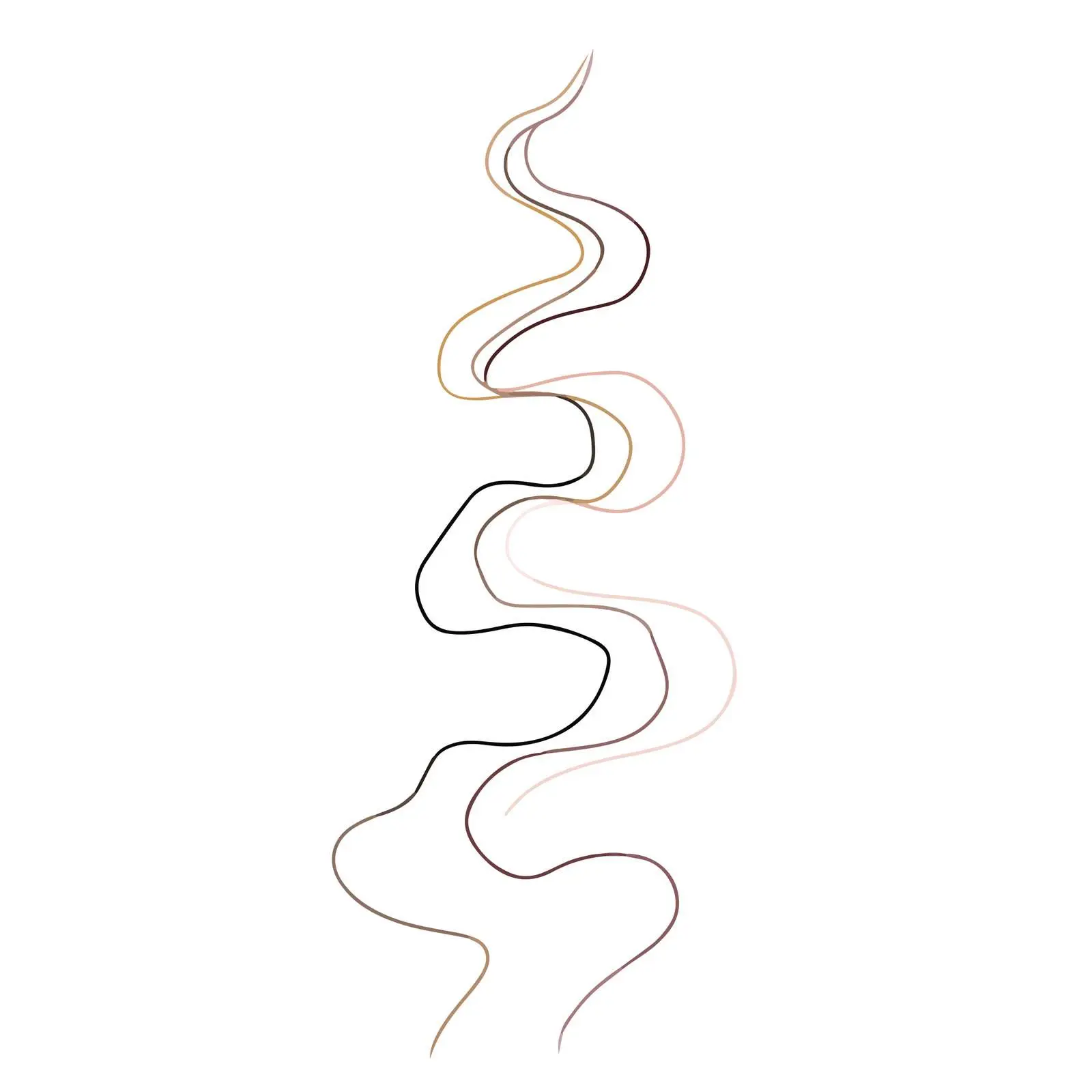 Abstract Zigzag Flow Line Art — free download from Dotvec