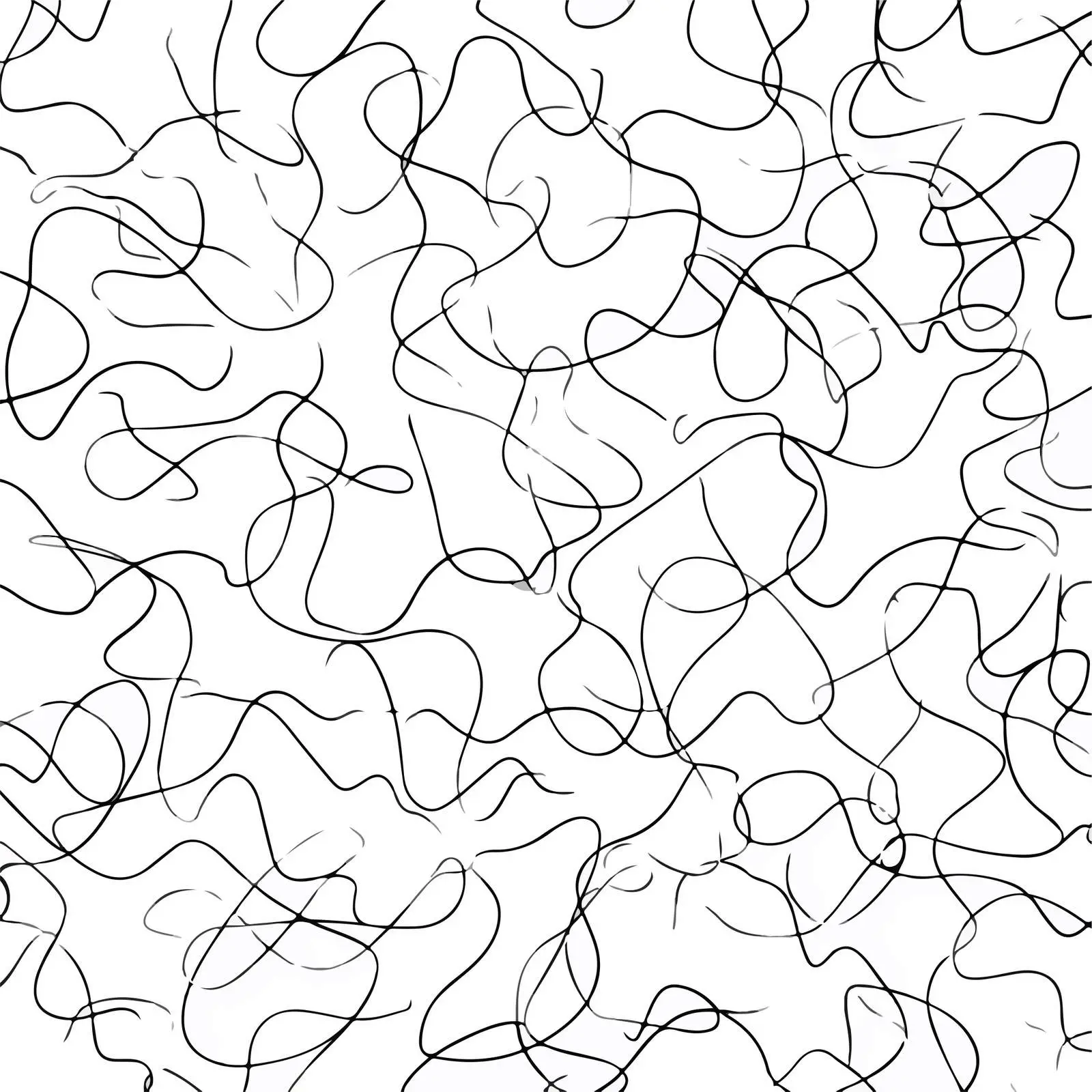 Minimal Scribble Pattern Art — free download from Dotvec