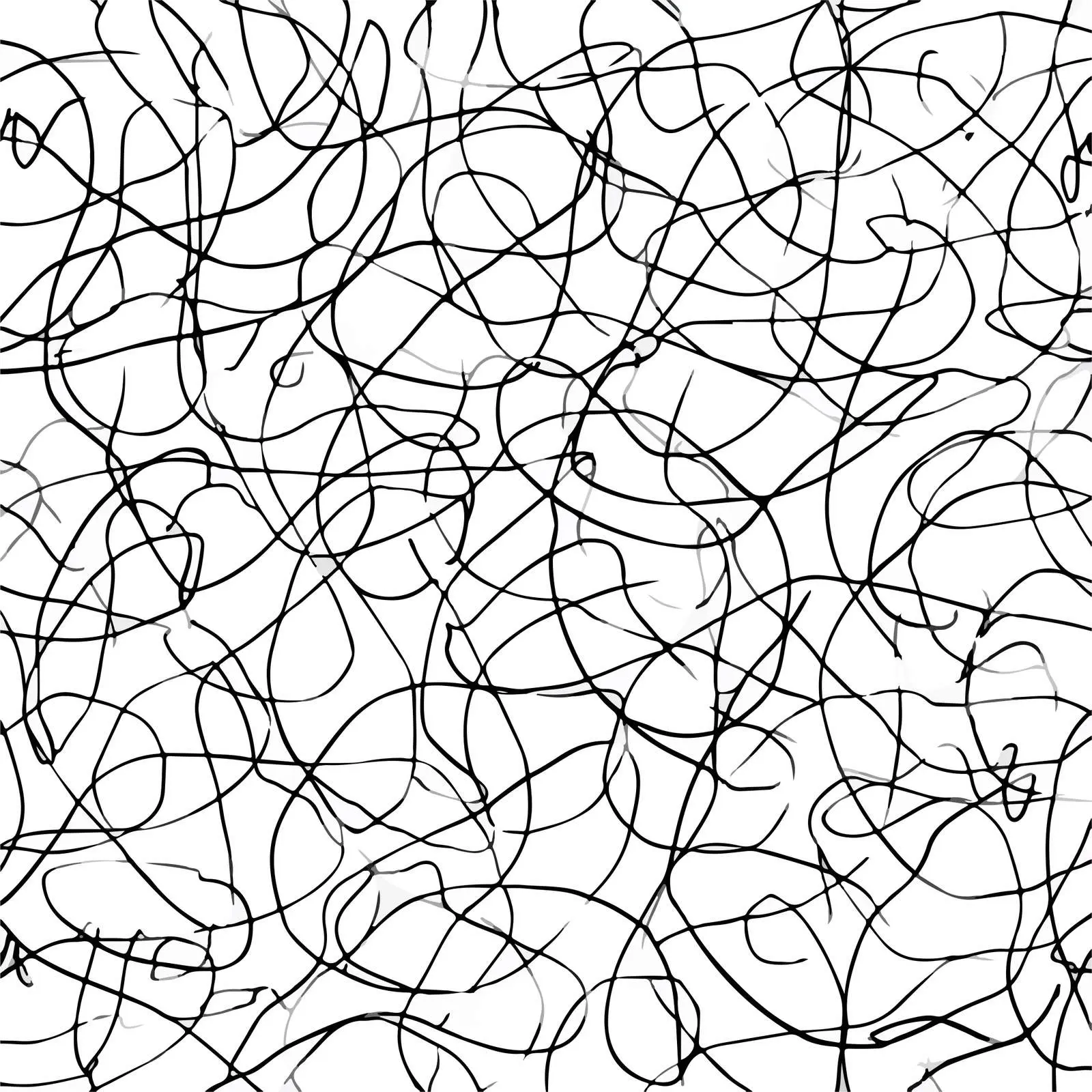 Abstract Continuous Line Art Pattern — free download from Dotvec