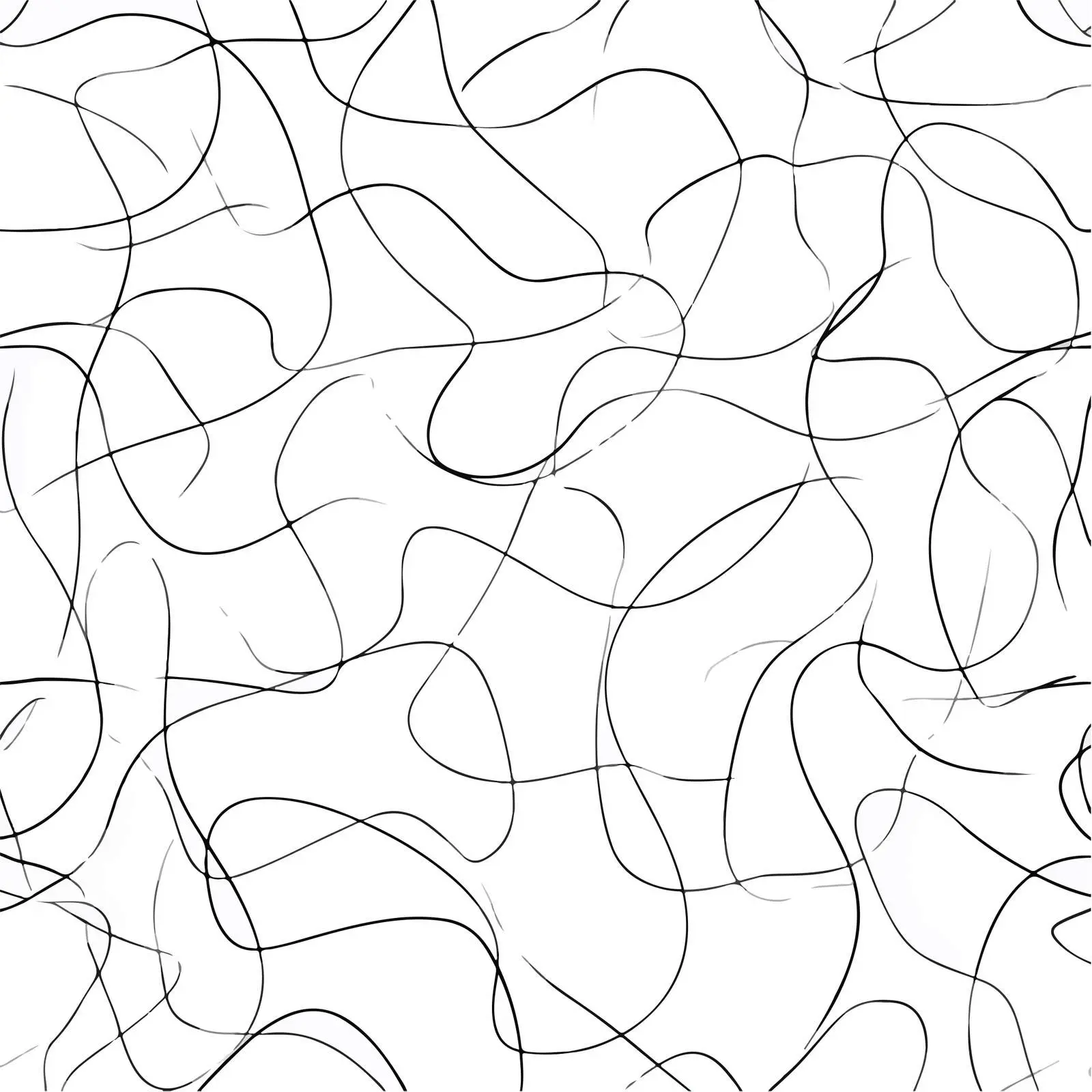 Abstract Continuous Line Art Pattern — free download from Dotvec
