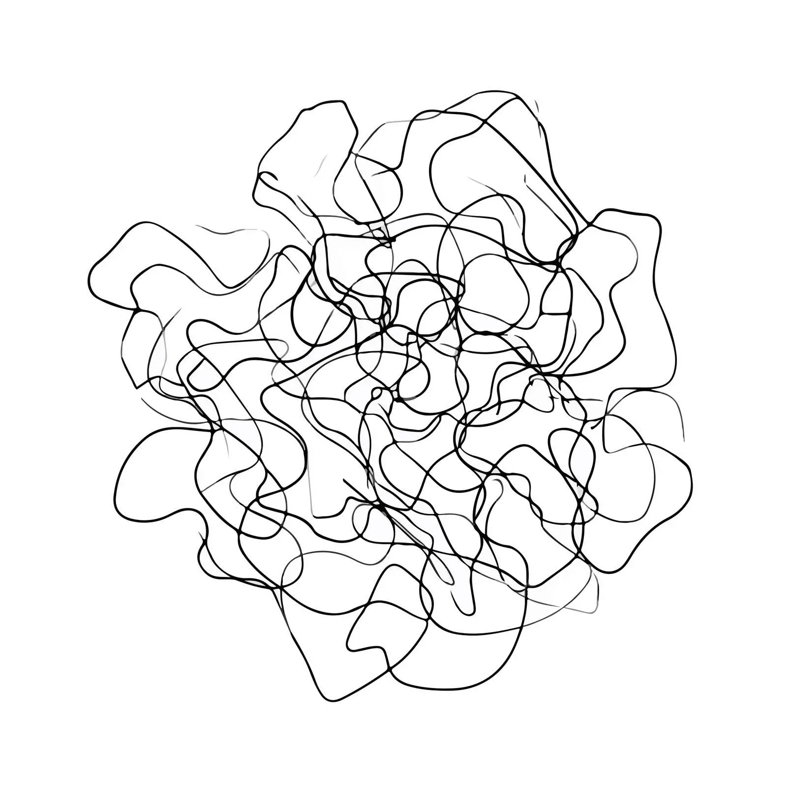 Abstract Scribble Pattern Art — free download from Dotvec