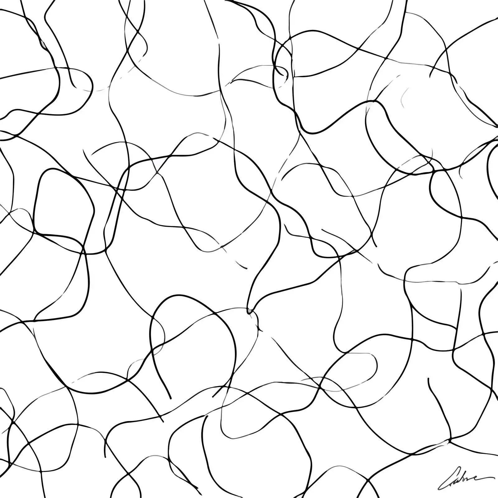 Abstract Scribble Pattern Art — free download from Dotvec
