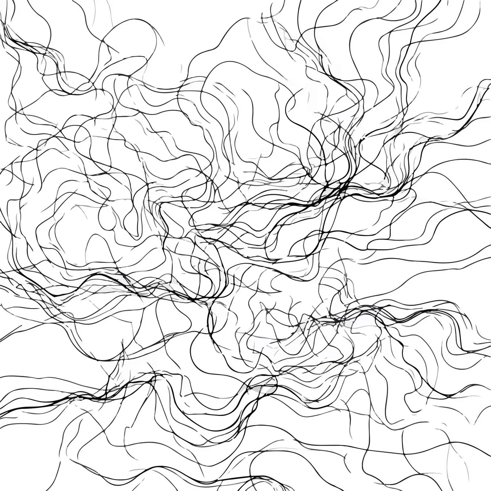 Chaotic Scribble Pattern Art — free download from Dotvec