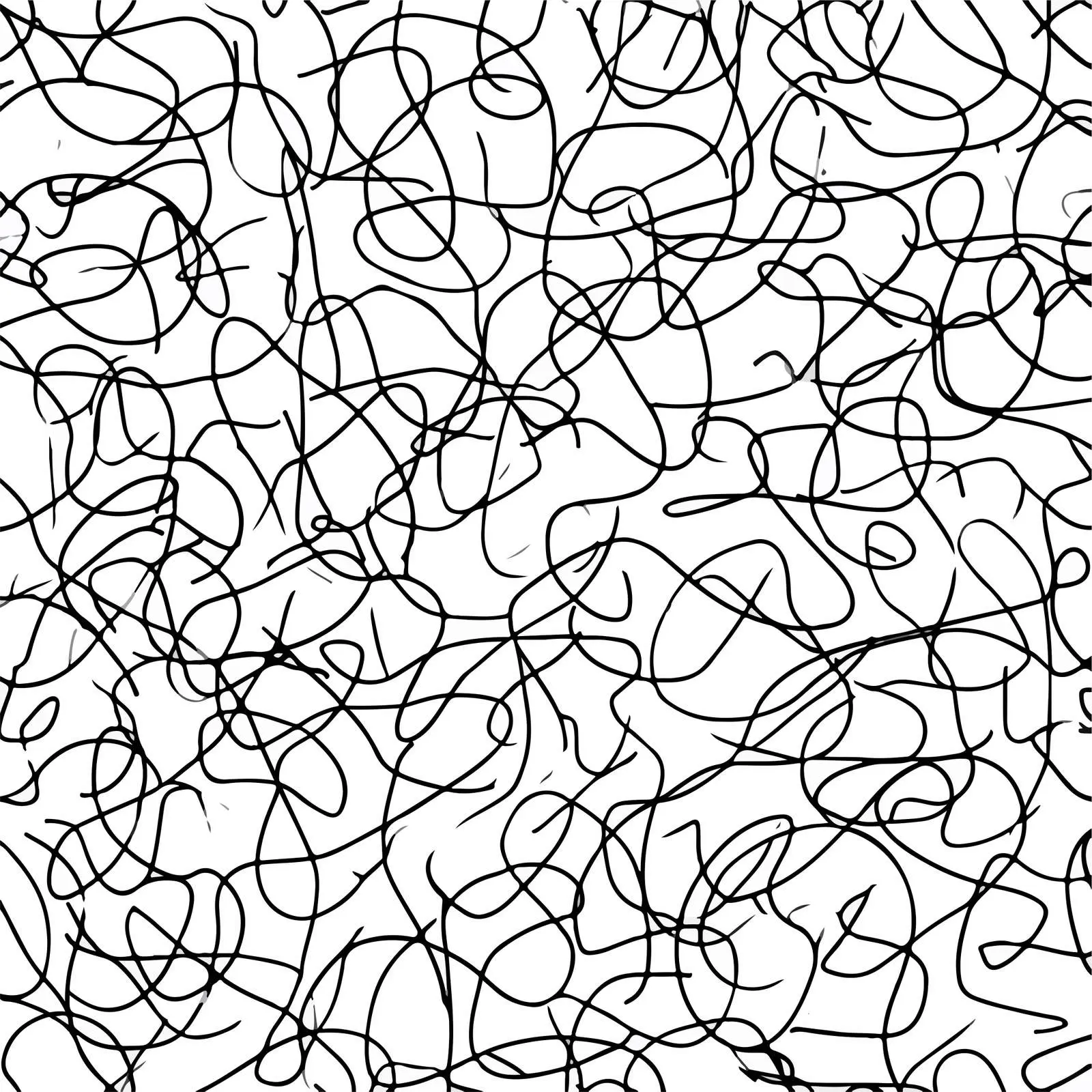 Chaotic Scribble Pattern Art — free download from Dotvec