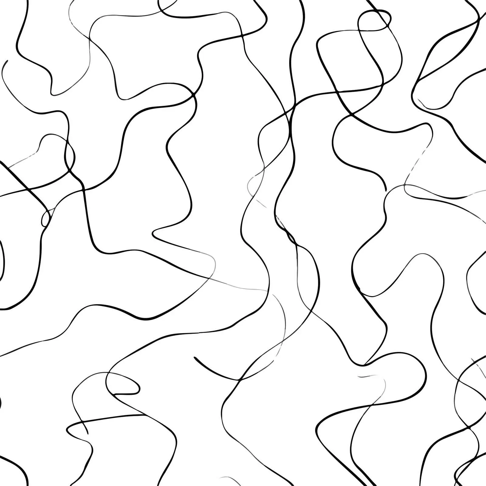 Minimal Chaotic Scribble Pattern Art — free download from Dotvec