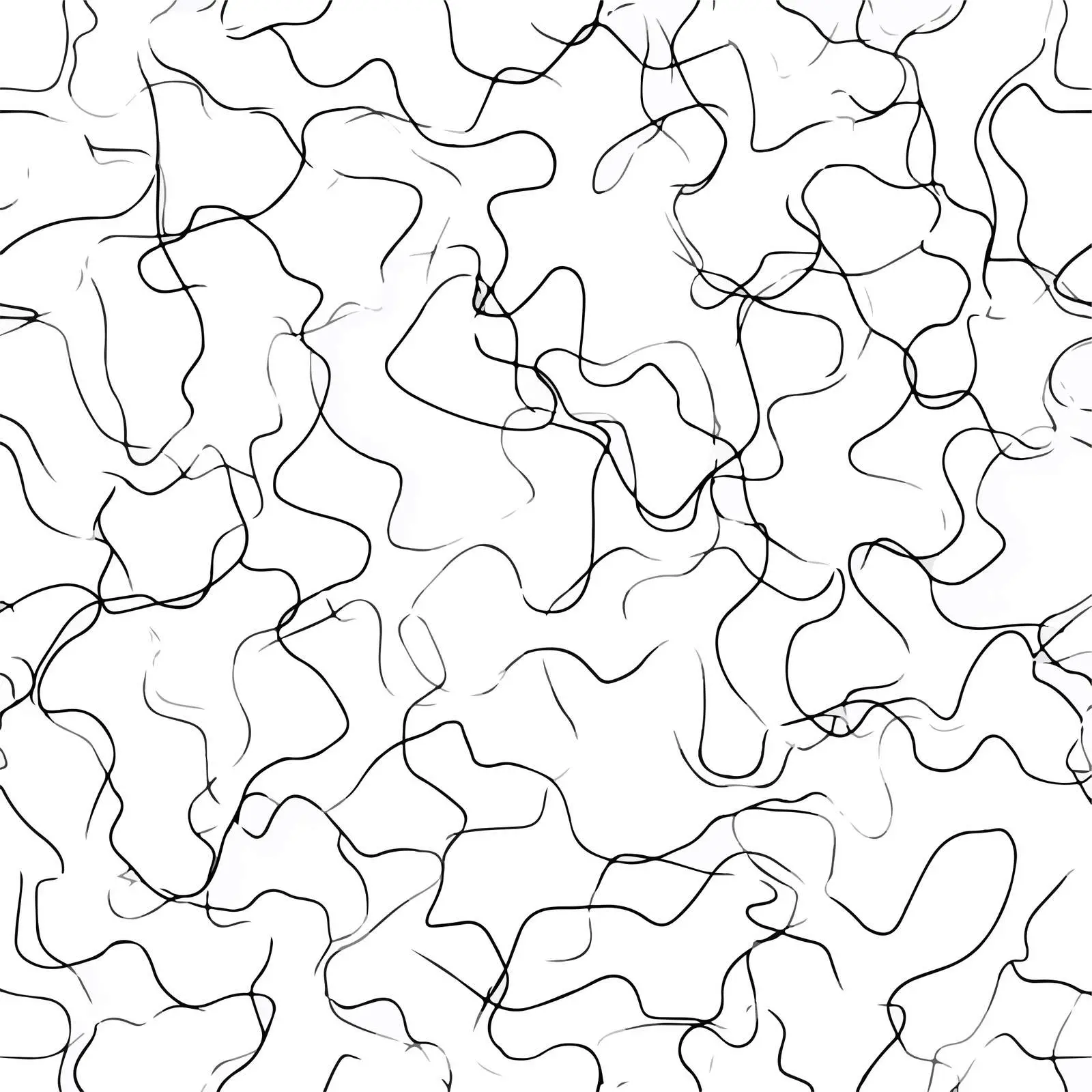 Chaotic Scribble Line Art Pattern — free download from Dotvec
