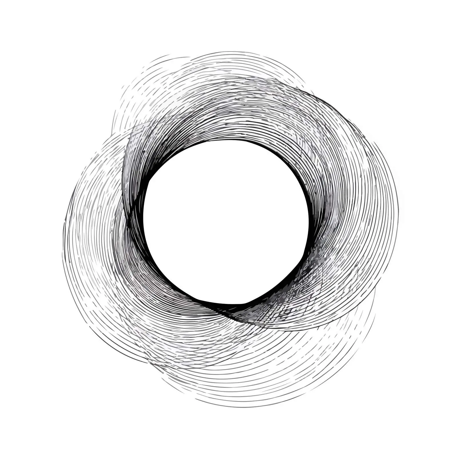 Circular Swirls Line Art — free download from Dotvec