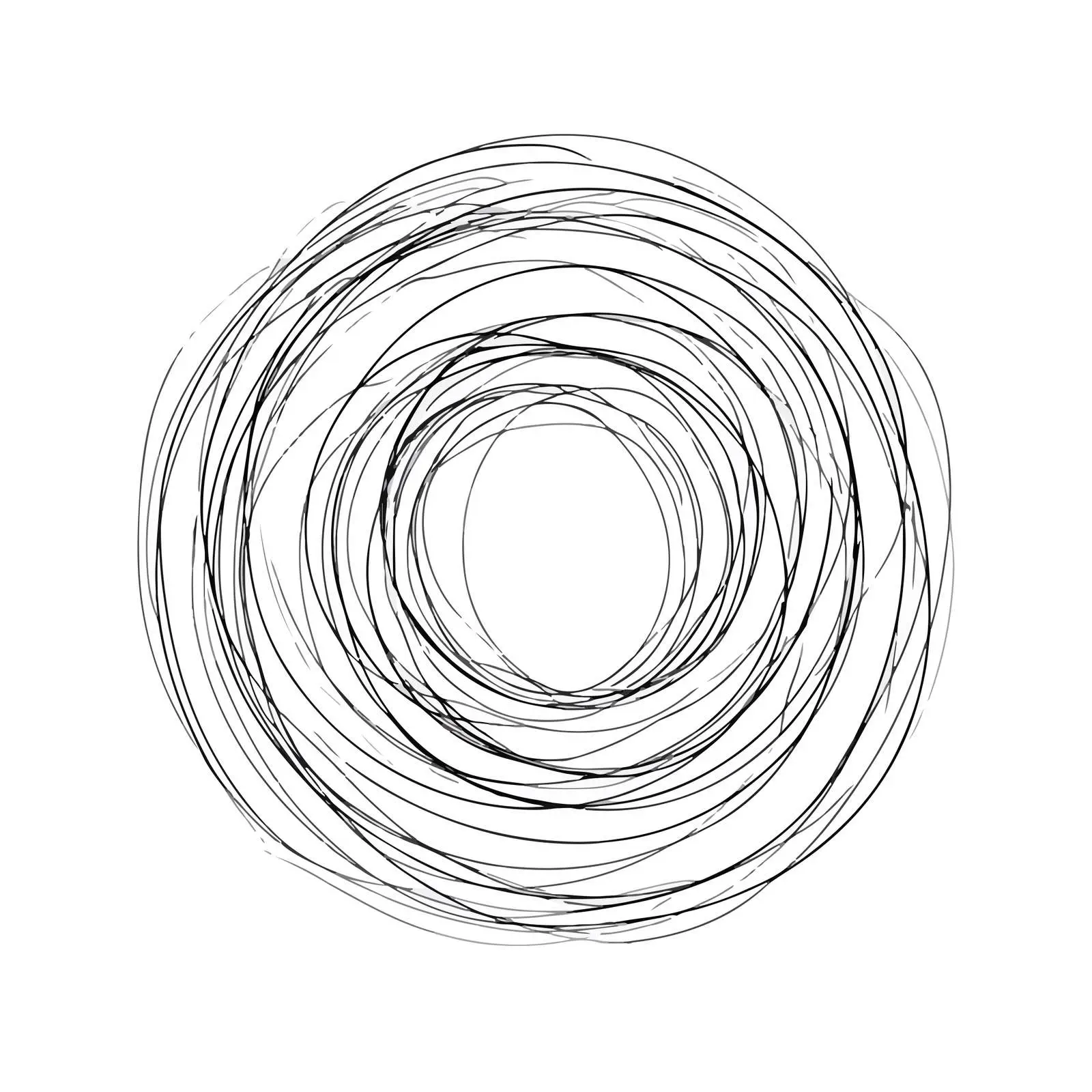 Circular Swirls Line Art — free download from Dotvec