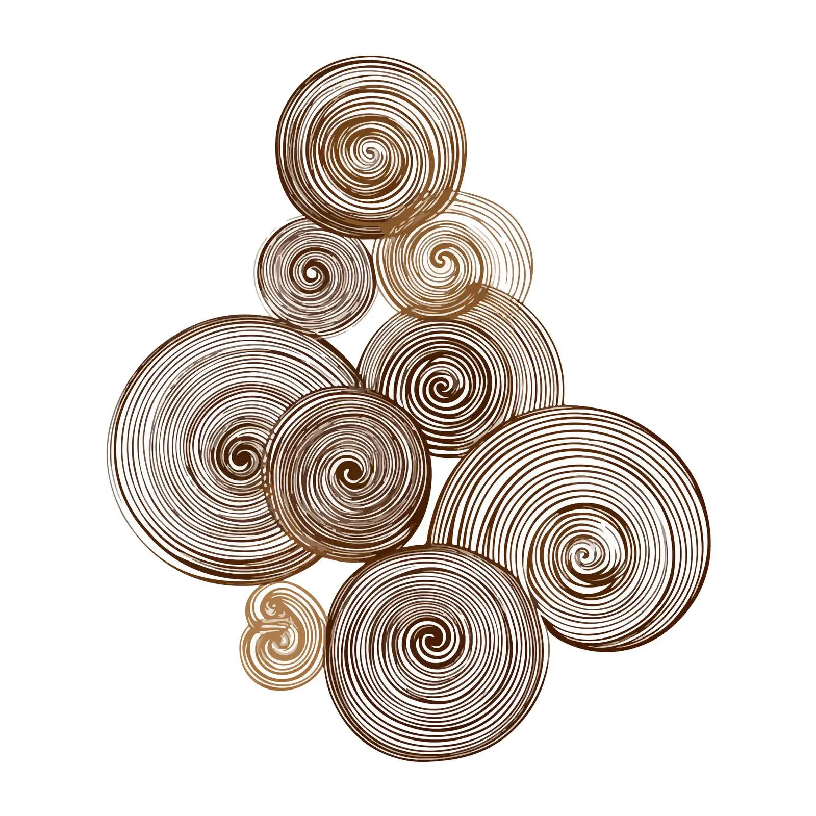 Elegant Circular Swirls Line Art — free download from Dotvec