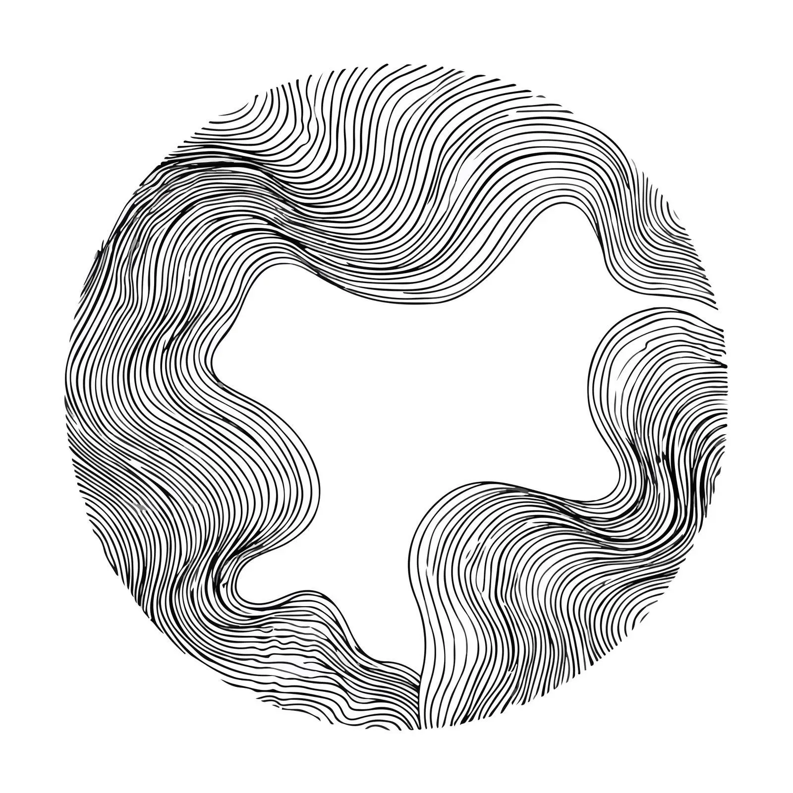 Circular Swirls Line Art — free download from Dotvec