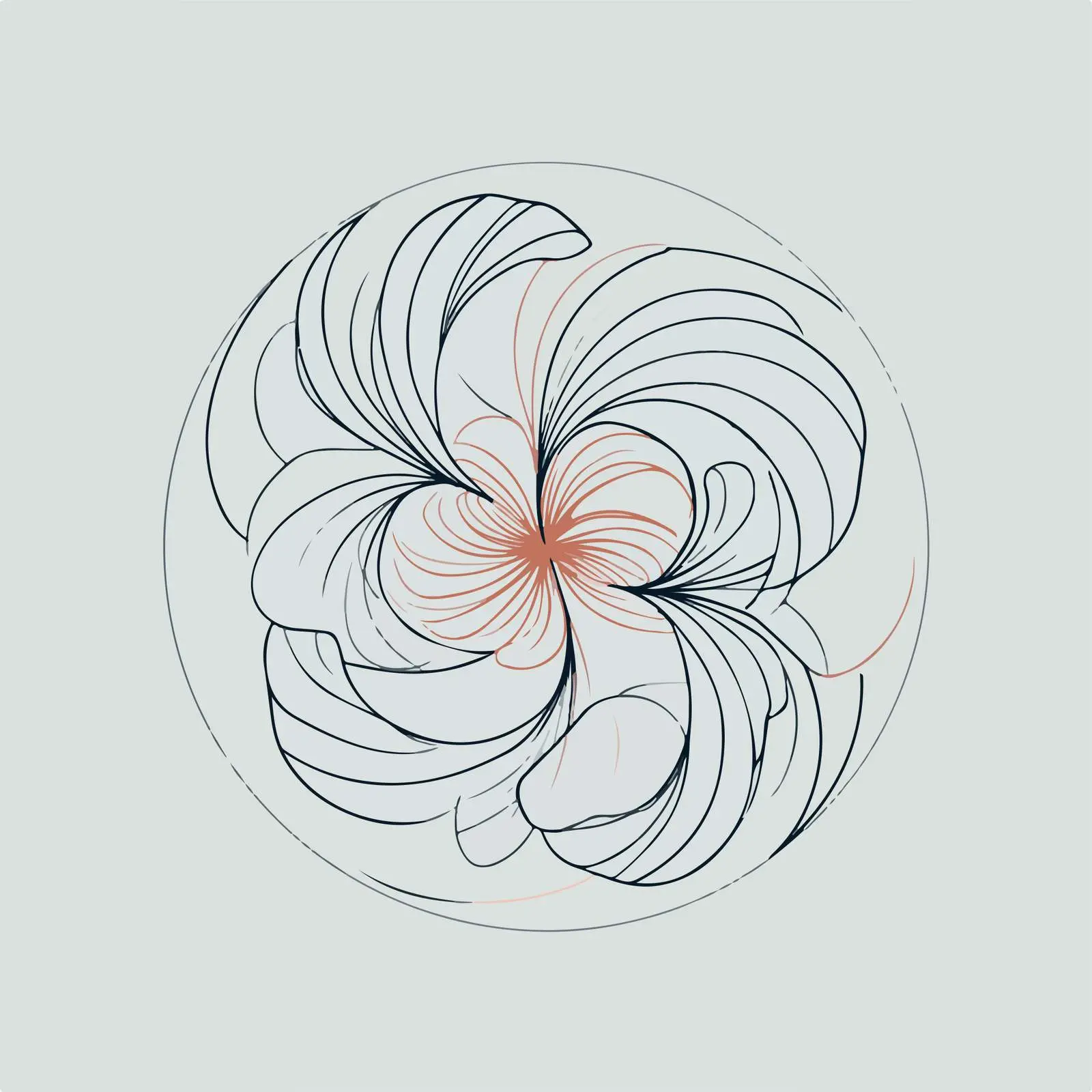 Circular Swirls Line Art — free download from Dotvec