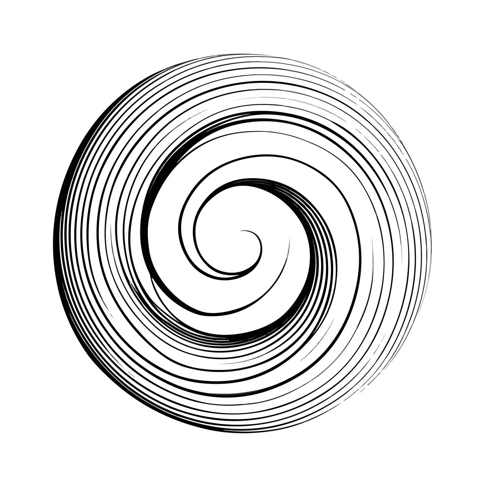 Elegant Circular Swirl Line Art — free download from Dotvec