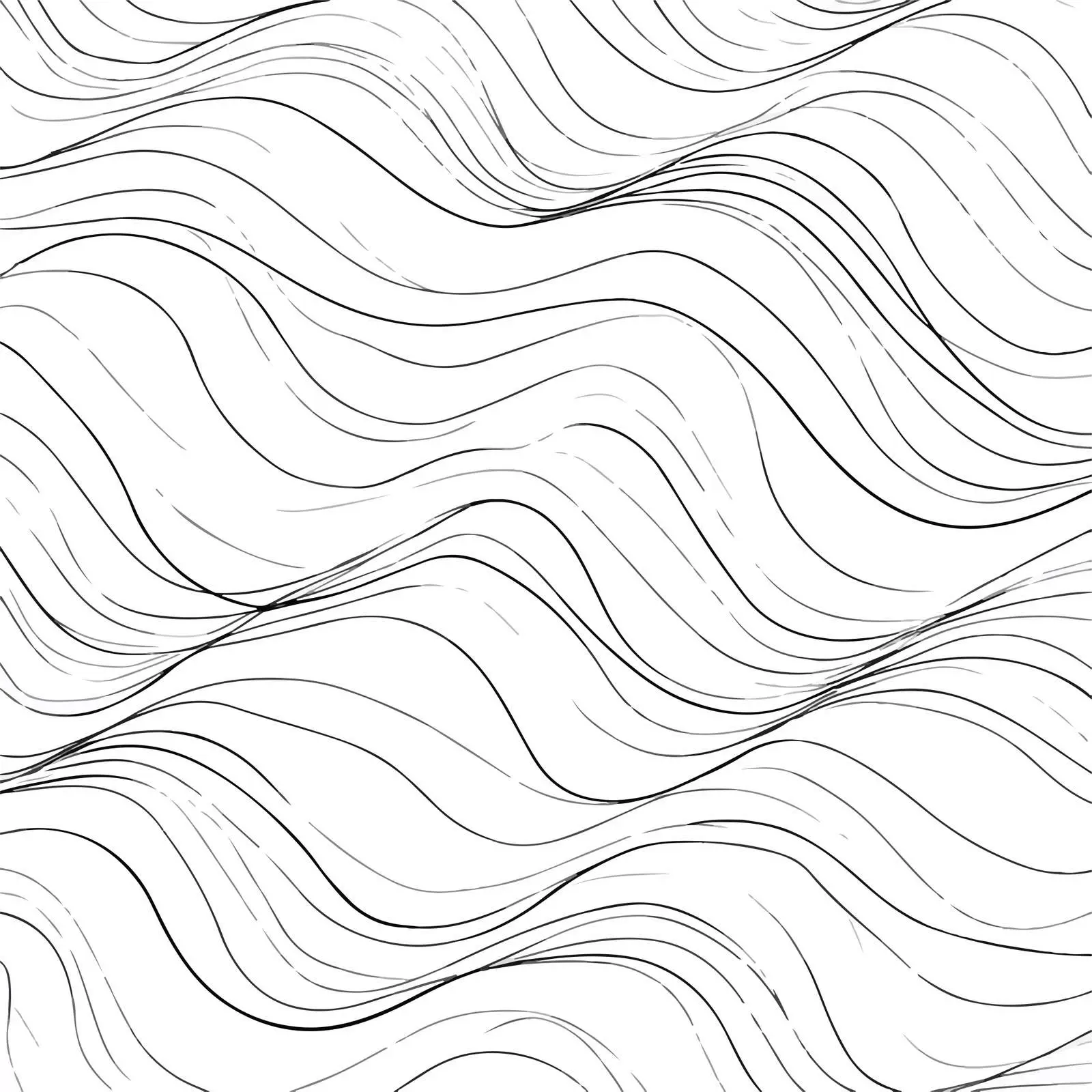 Minimal Wave Pattern Flowing Line Art — free download from Dotvec