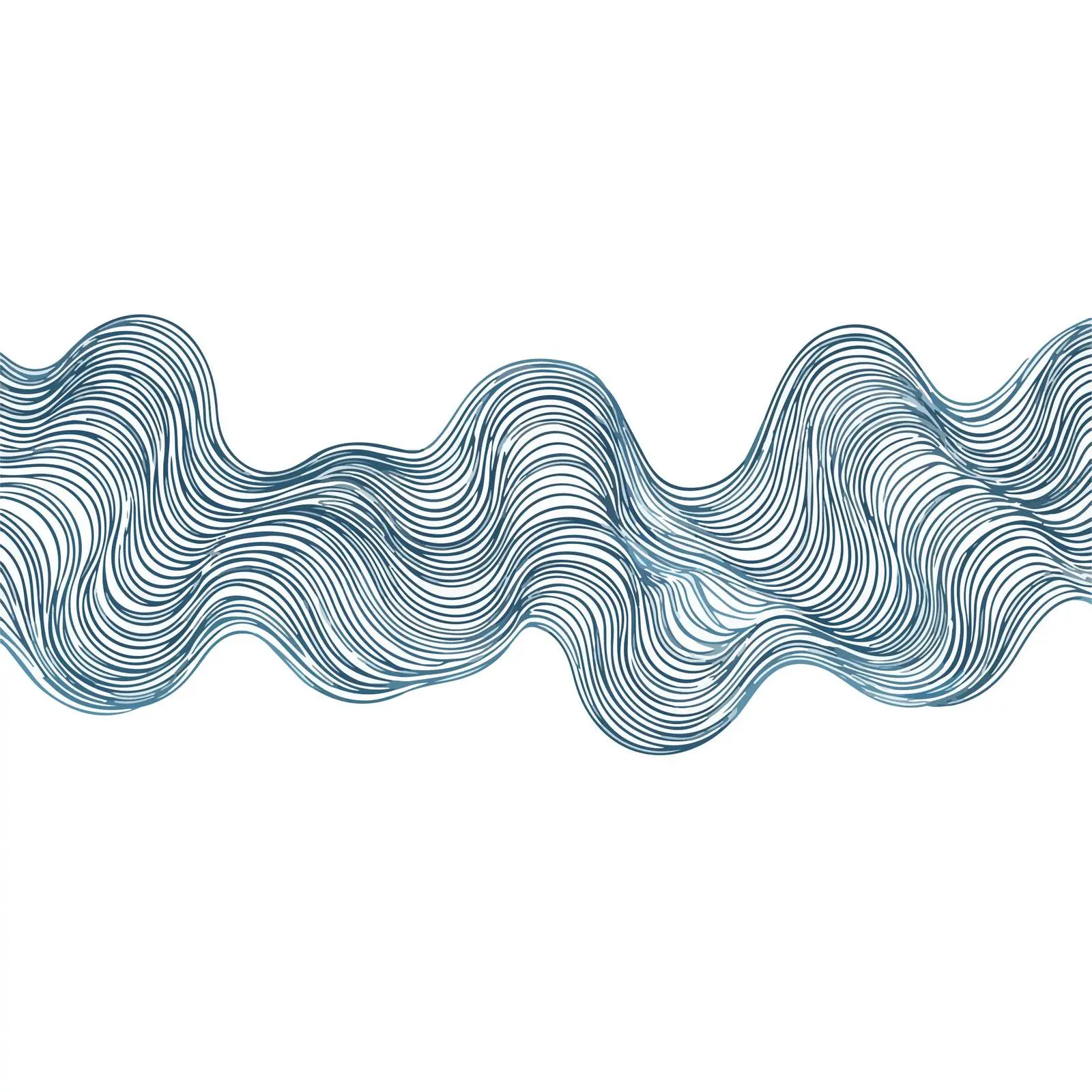 Minimal Wave Pattern Line Art — free download from Dotvec