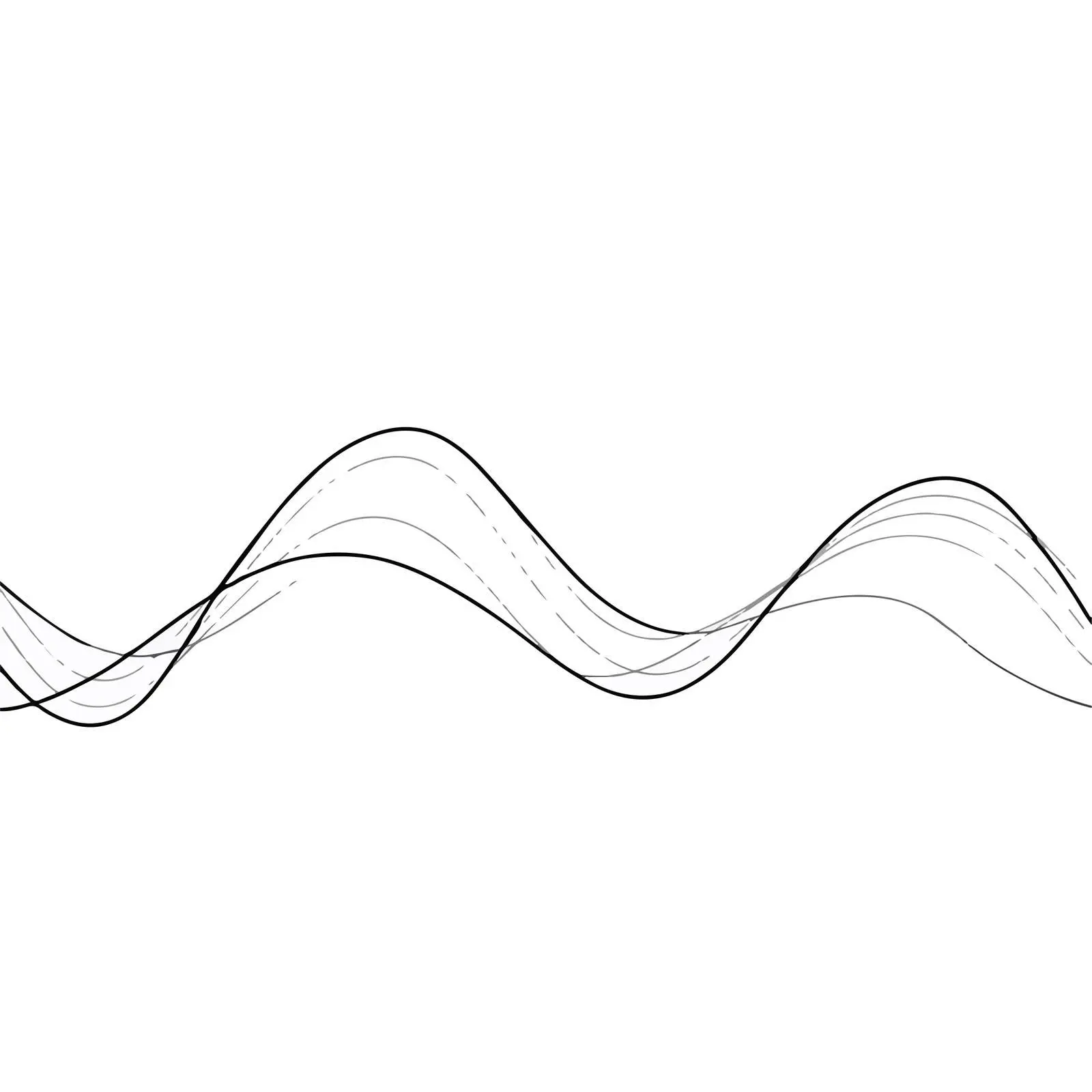Minimal Wave Pattern Art — free download from Dotvec