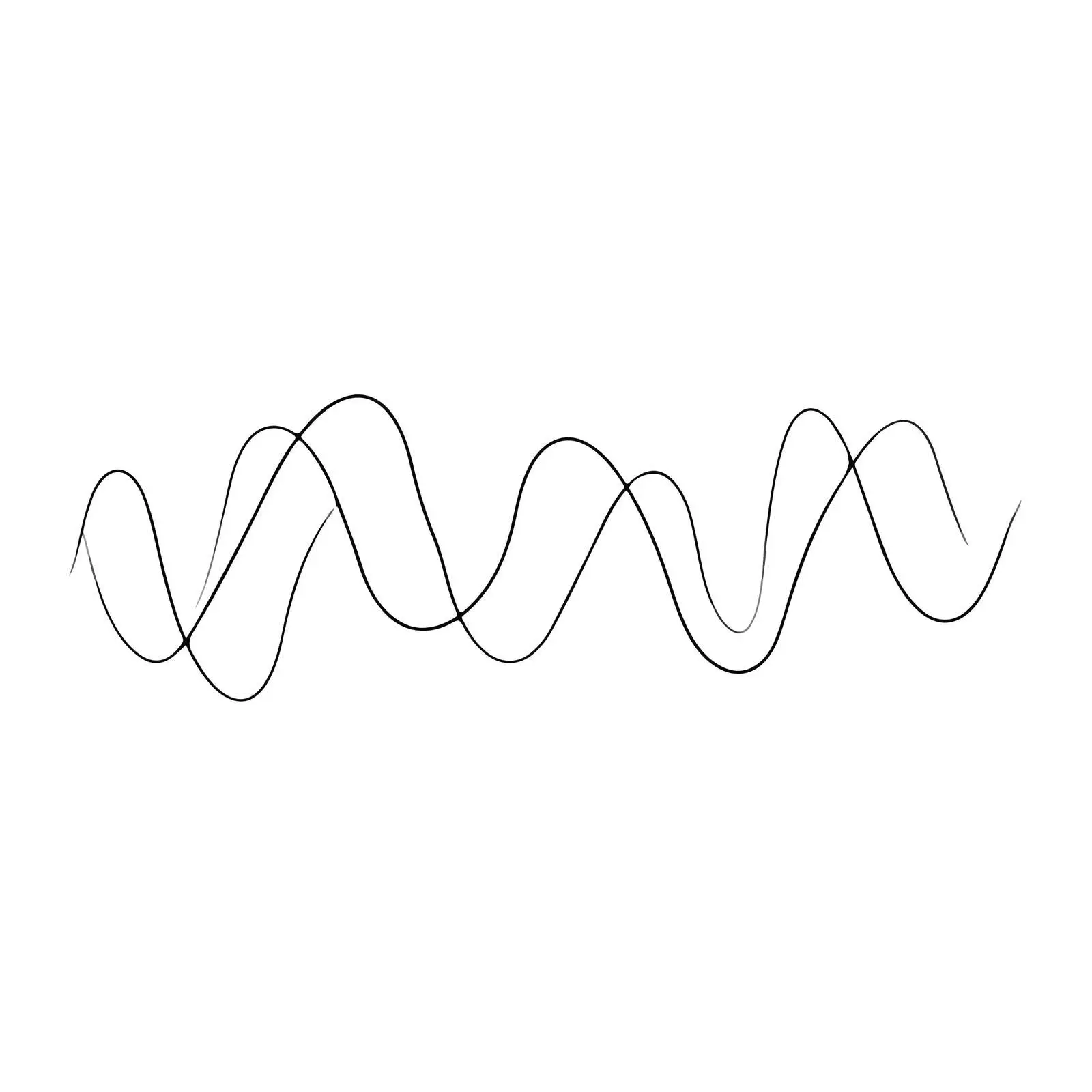 Minimal Wave Pattern Line Art — free download from Dotvec
