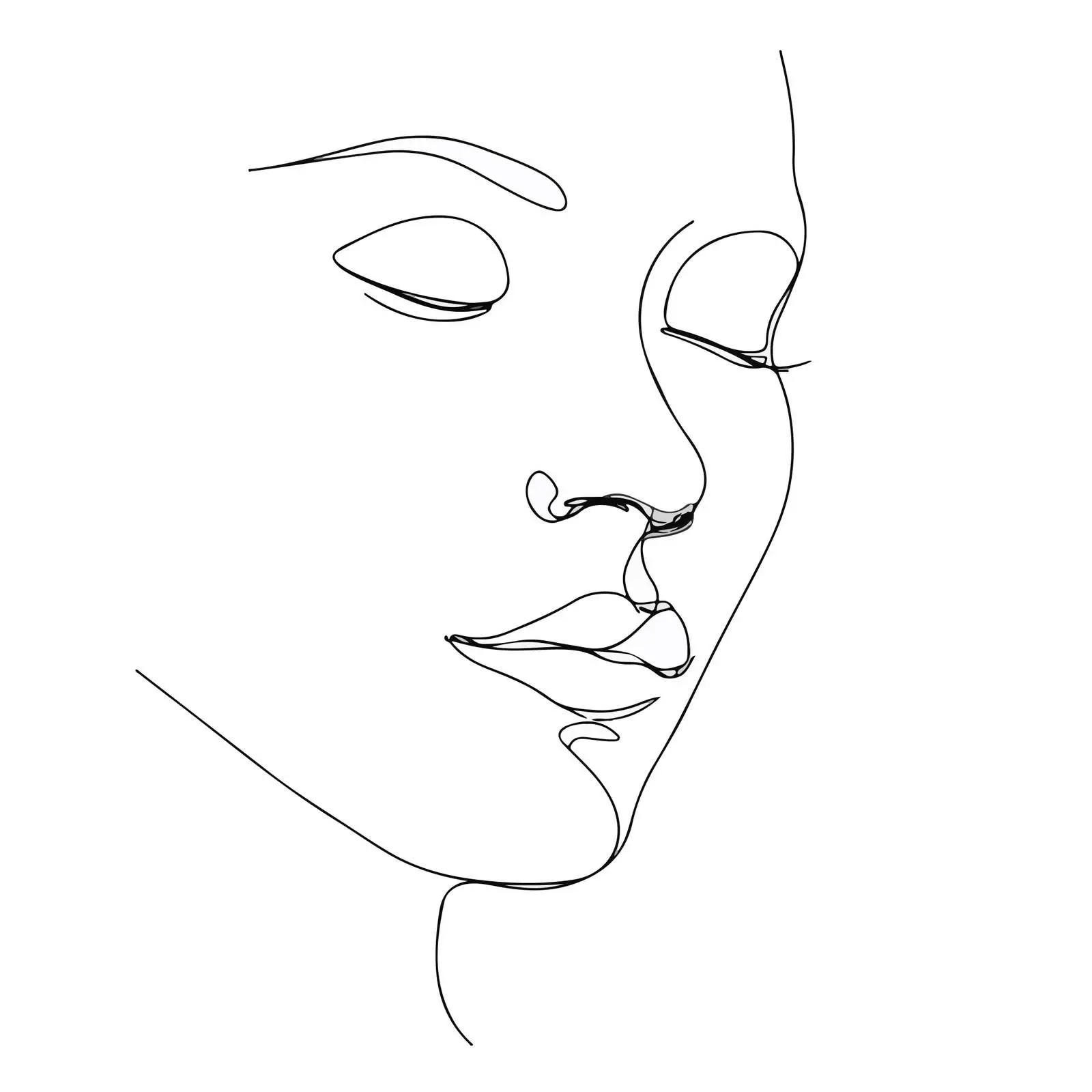 Elegant Face Art — free download from Dotvec
