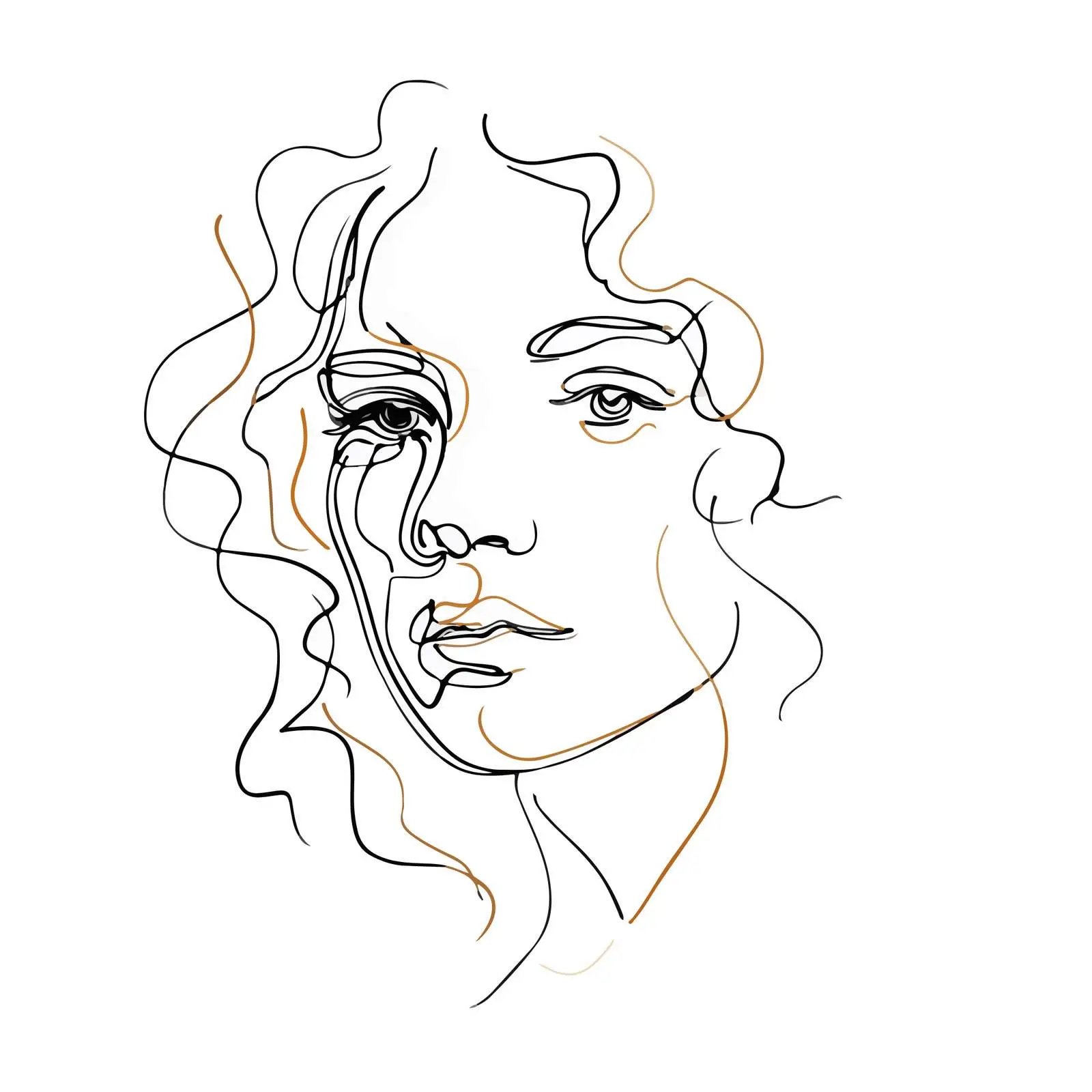 Sleek Face Beauty Artwork — free download from Dotvec