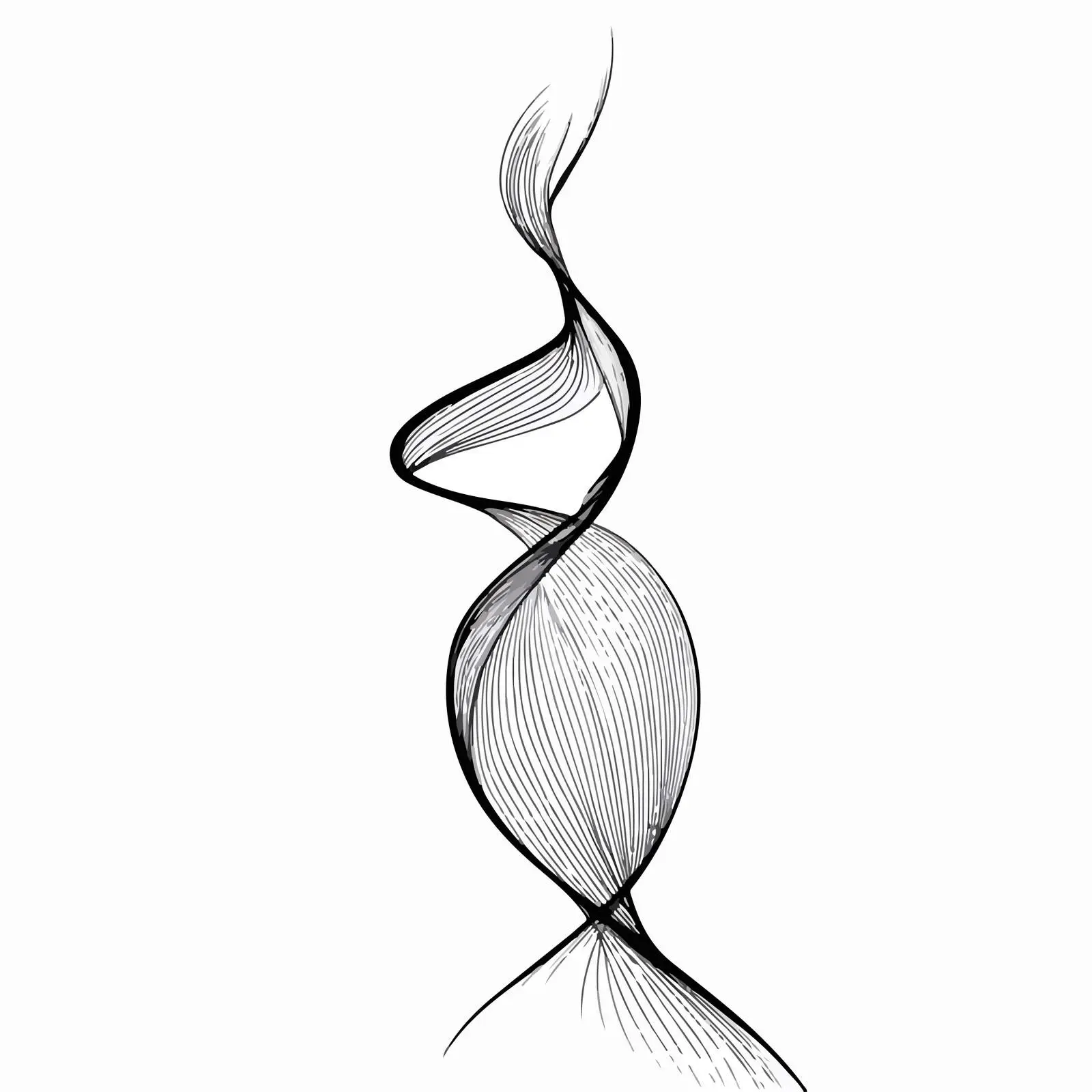 Flowing Curved Lines Abstract Design — free download from Dotvec