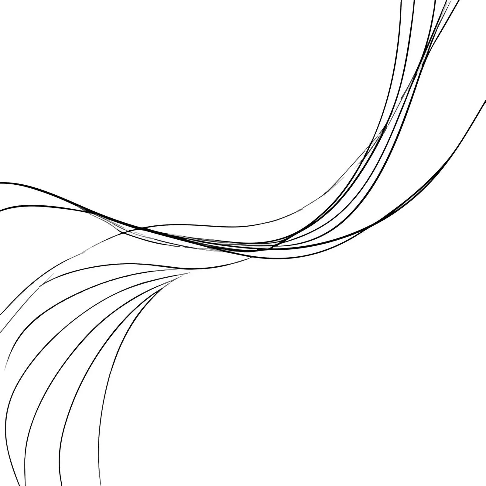 Flowing Curved Lines Abstract Art — free download from Dotvec