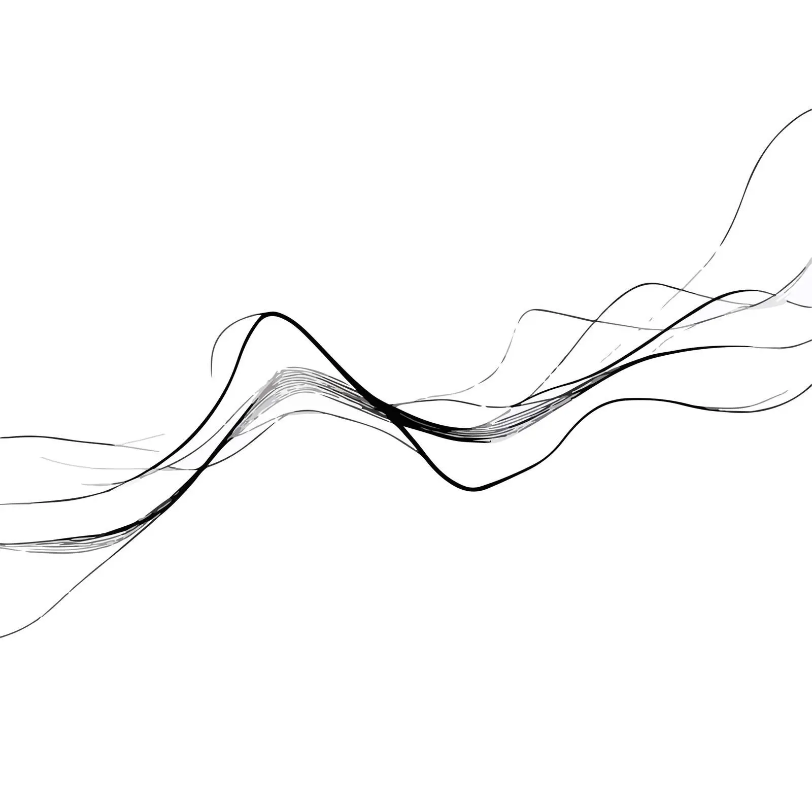 Elegant Flowing Curved Lines Artwork — free download from Dotvec