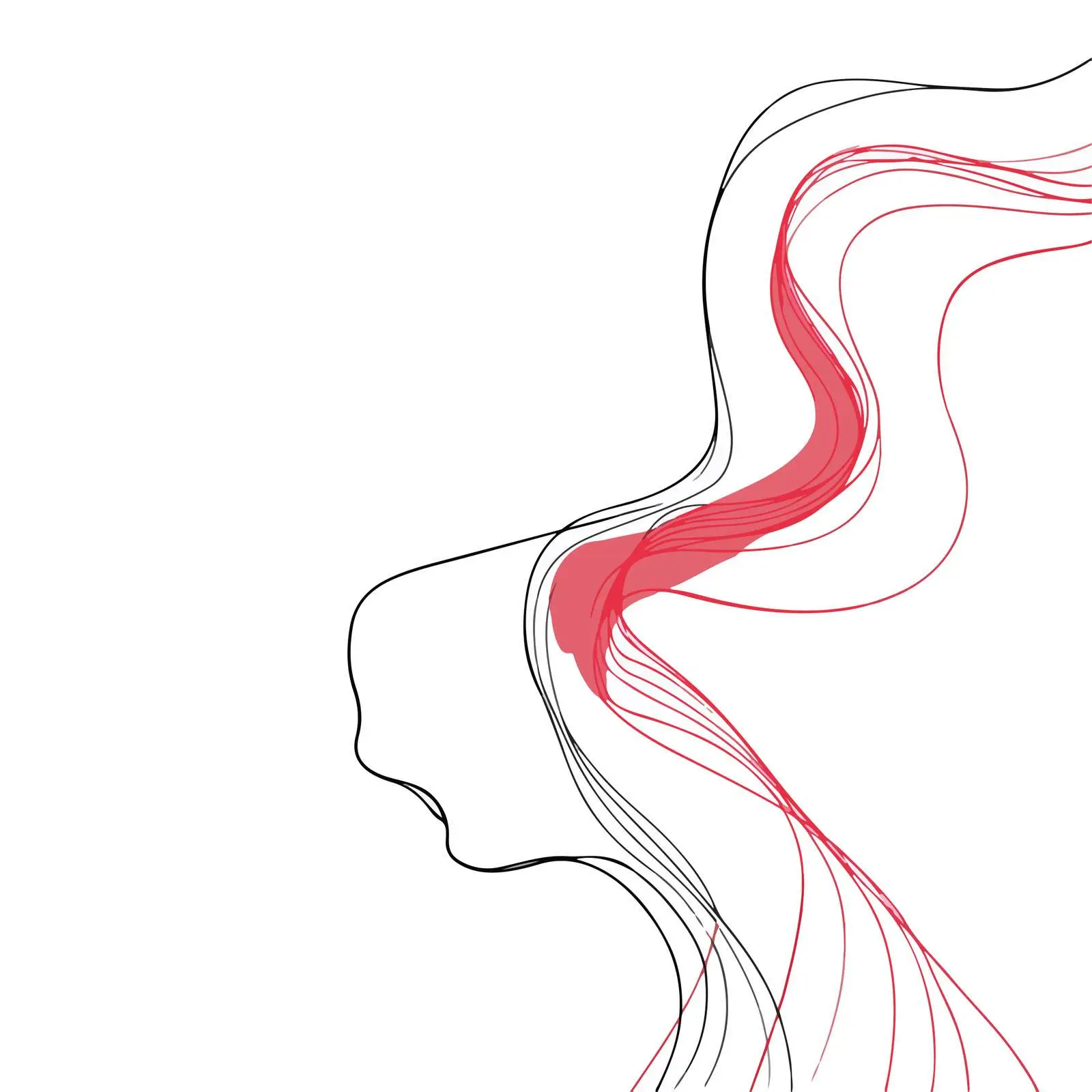 Flowing Curved Lines Art — free download from Dotvec