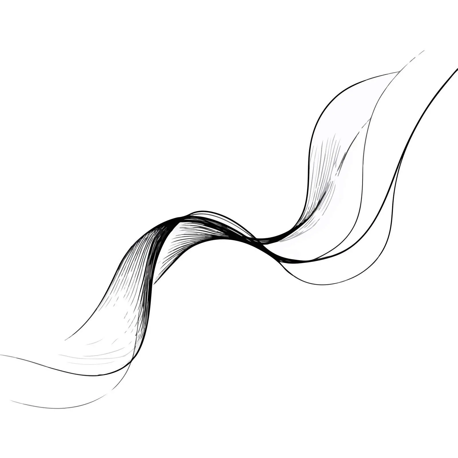 Flowing Curved Lines Artwork — free download from Dotvec