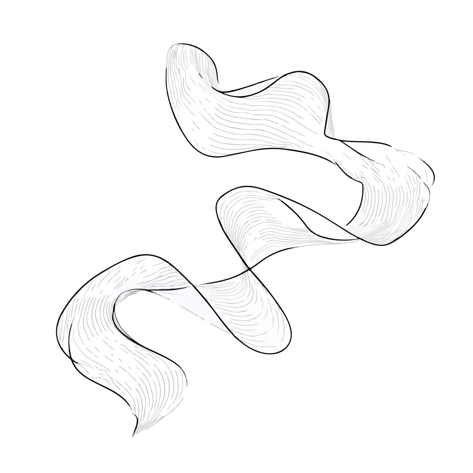 Flowing Curved Lines Artwork — free download from Dotvec