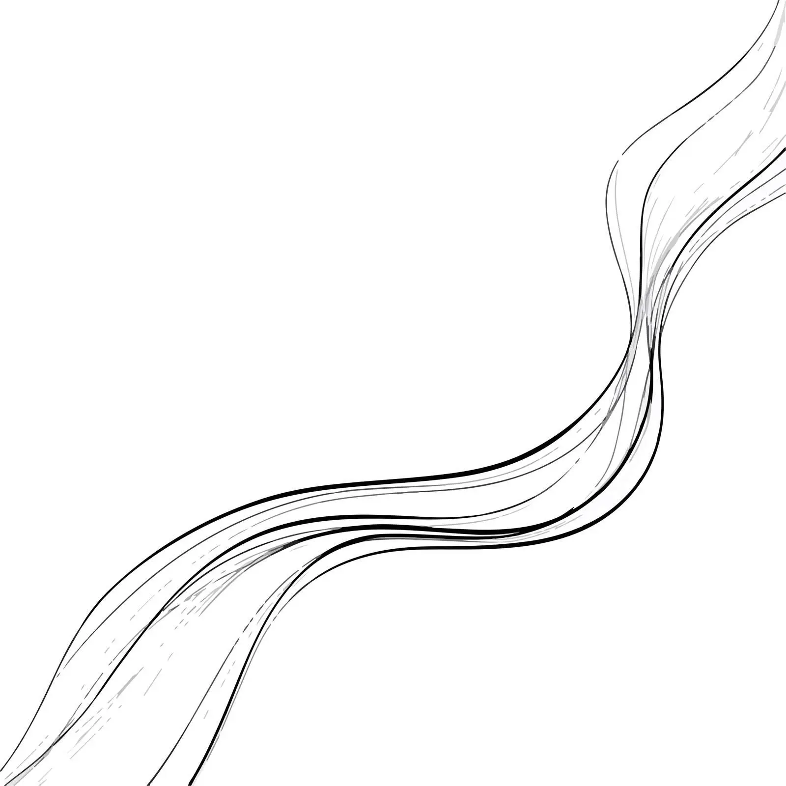 Continuous Curved Lines Art — free download from Dotvec
