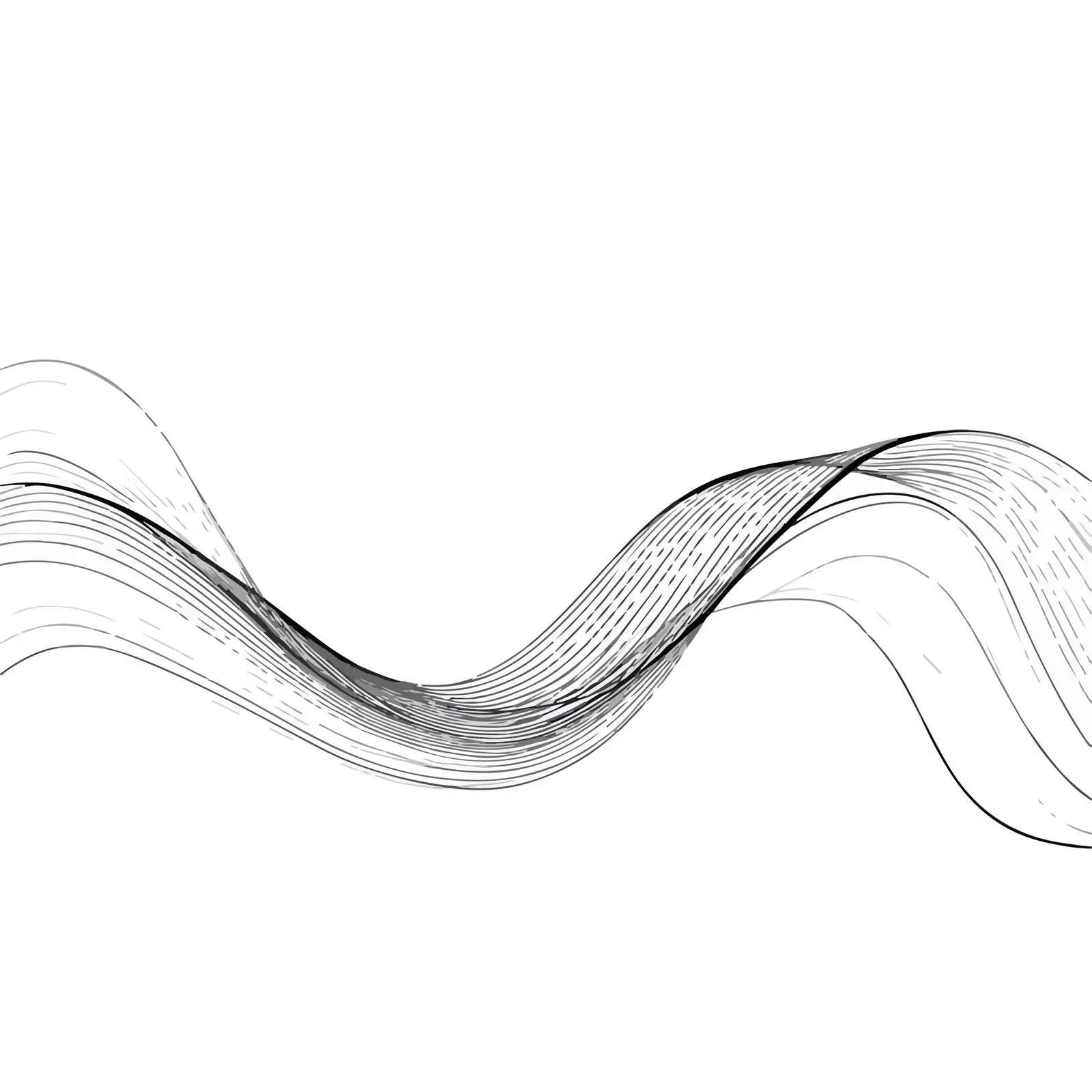 Elegant Flowing Curved Lines Artwork — free download from Dotvec