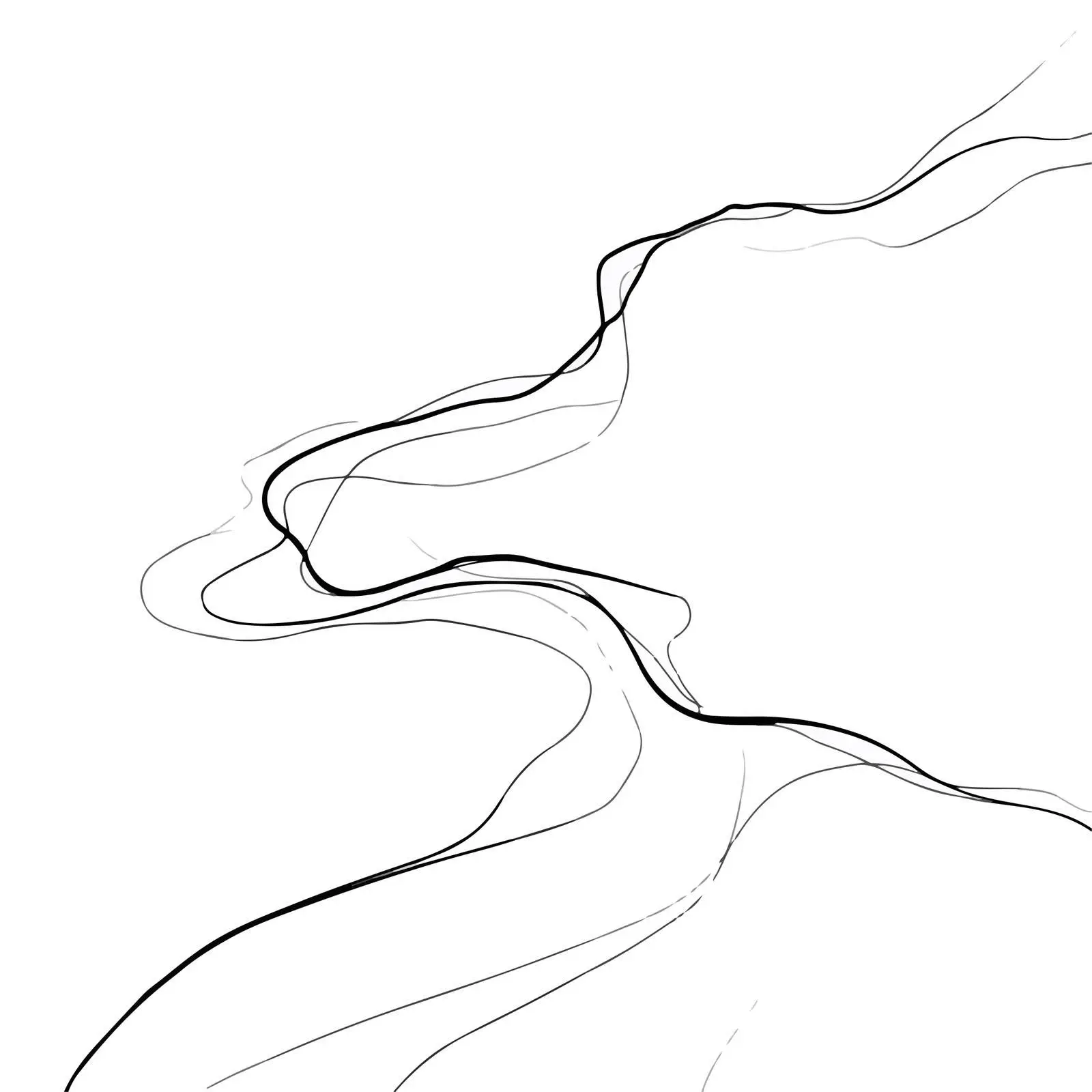 Elegant Flowing Curved Lines Art — free download from Dotvec