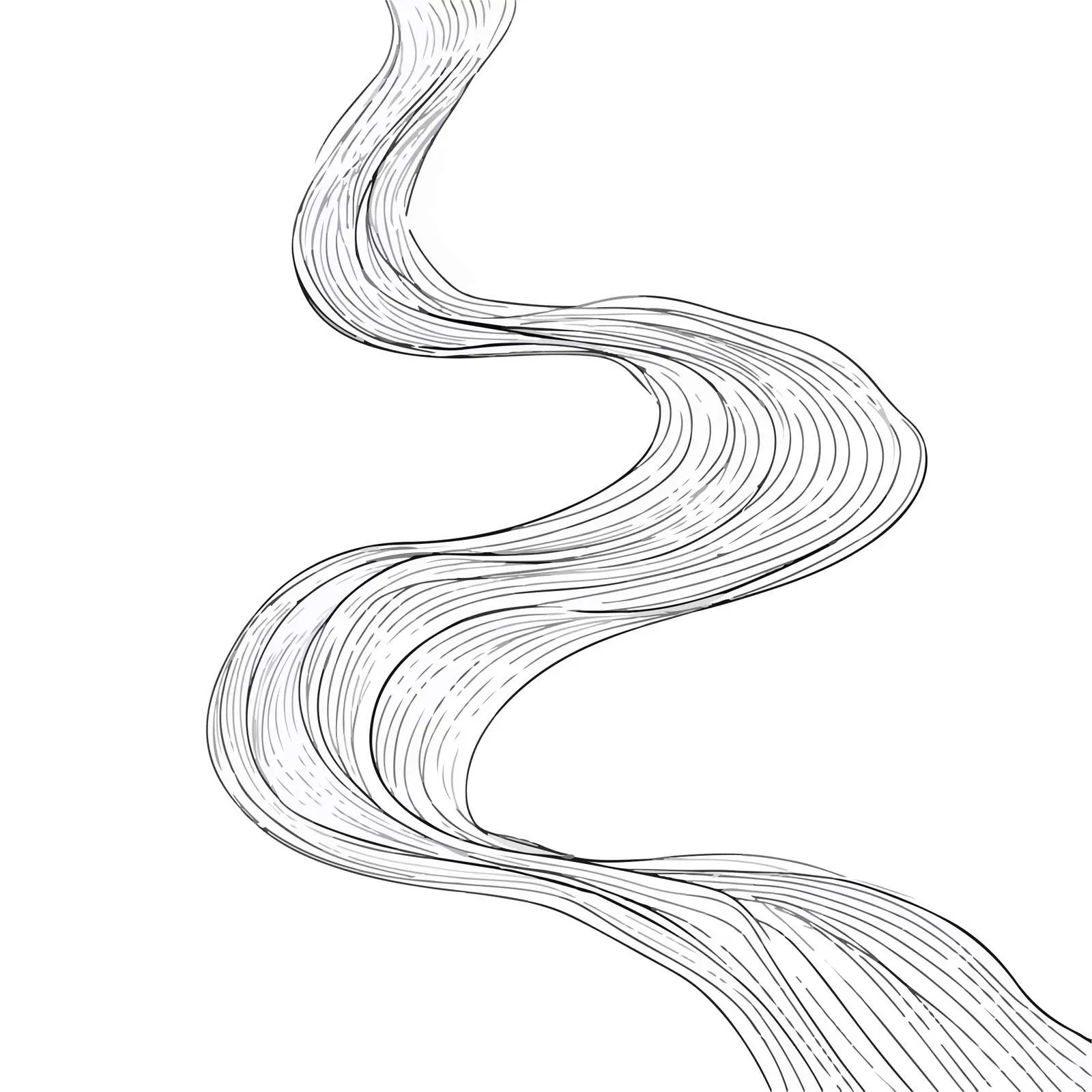 Flowing Curved Lines Artwork — free download from Dotvec