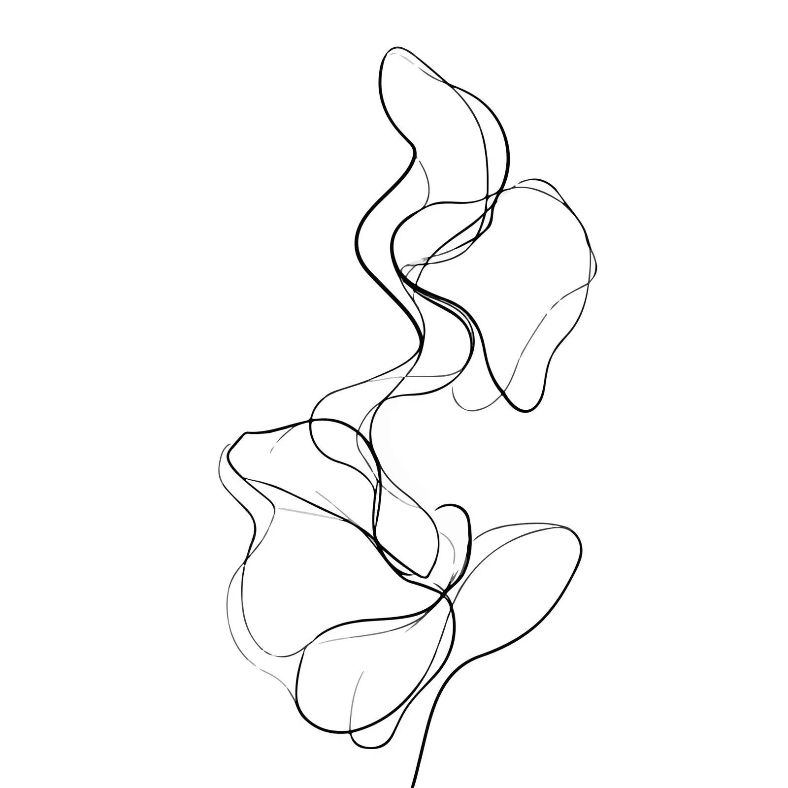 Fluid Organic Shapes Line Art — free download from Dotvec